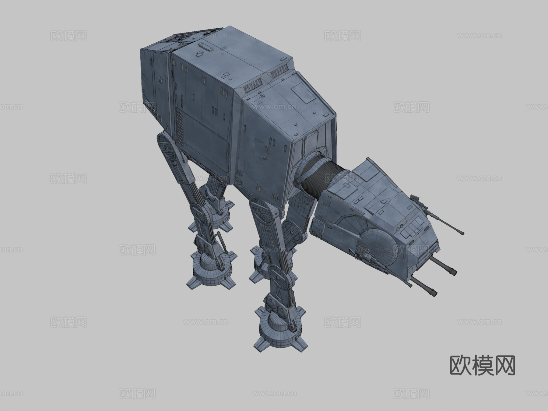 帝国ATAT步行机  星球大战3d模型下载（渲染图2）