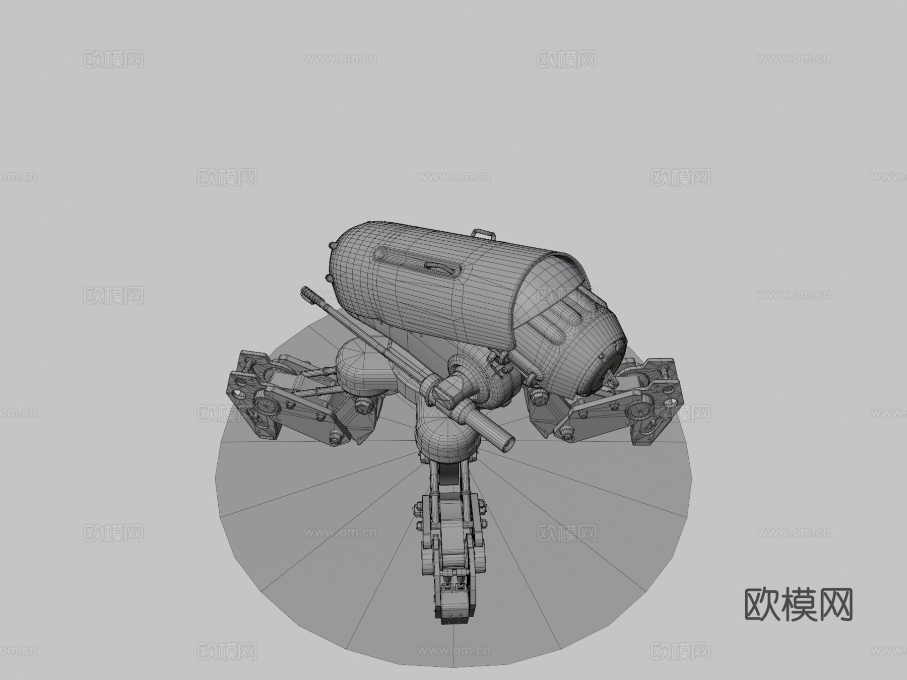 火焰喷射器无人机3d模型下载（渲染图3）