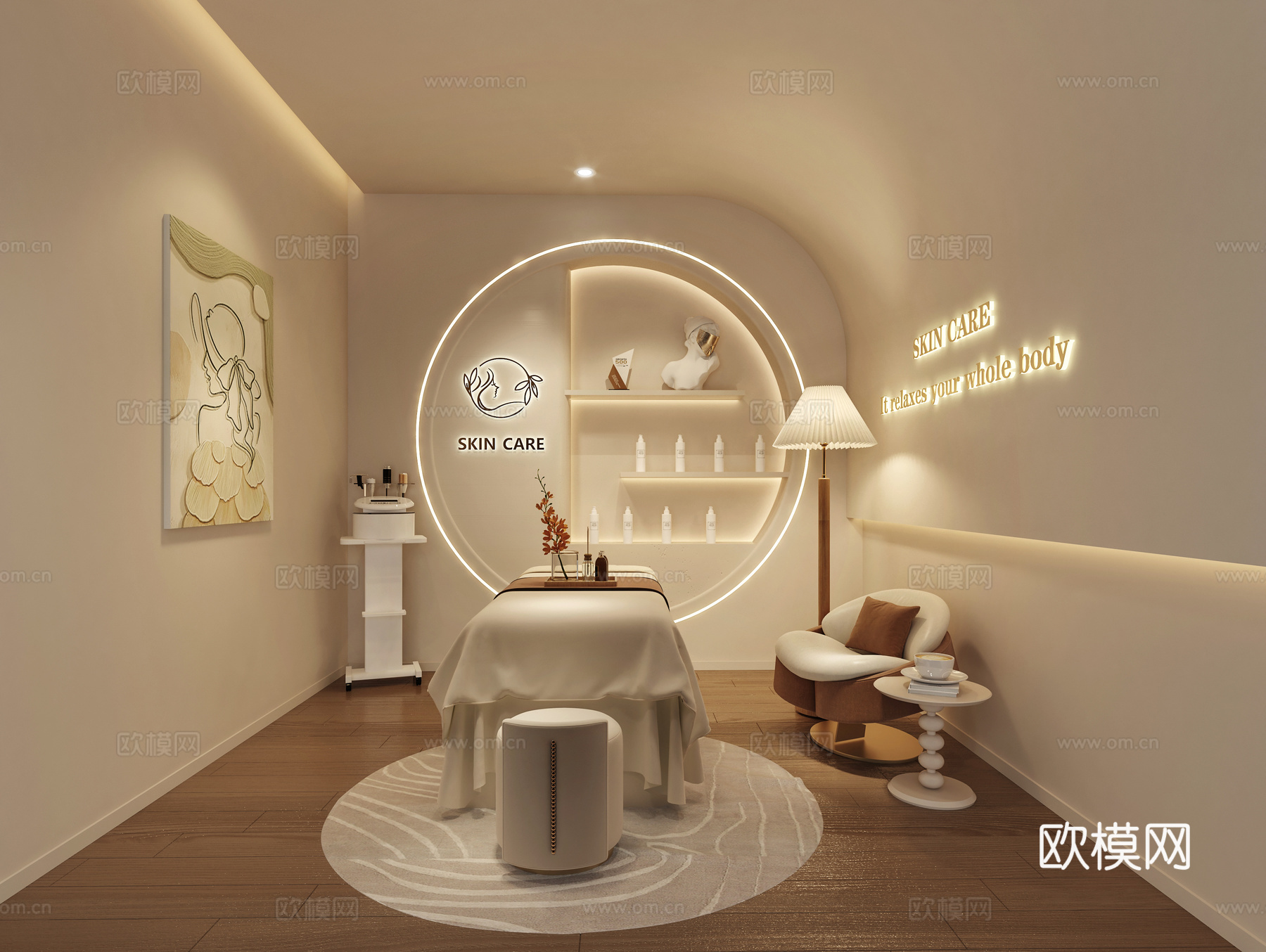 美容院包间   美容院SPA  美容院设计su模型