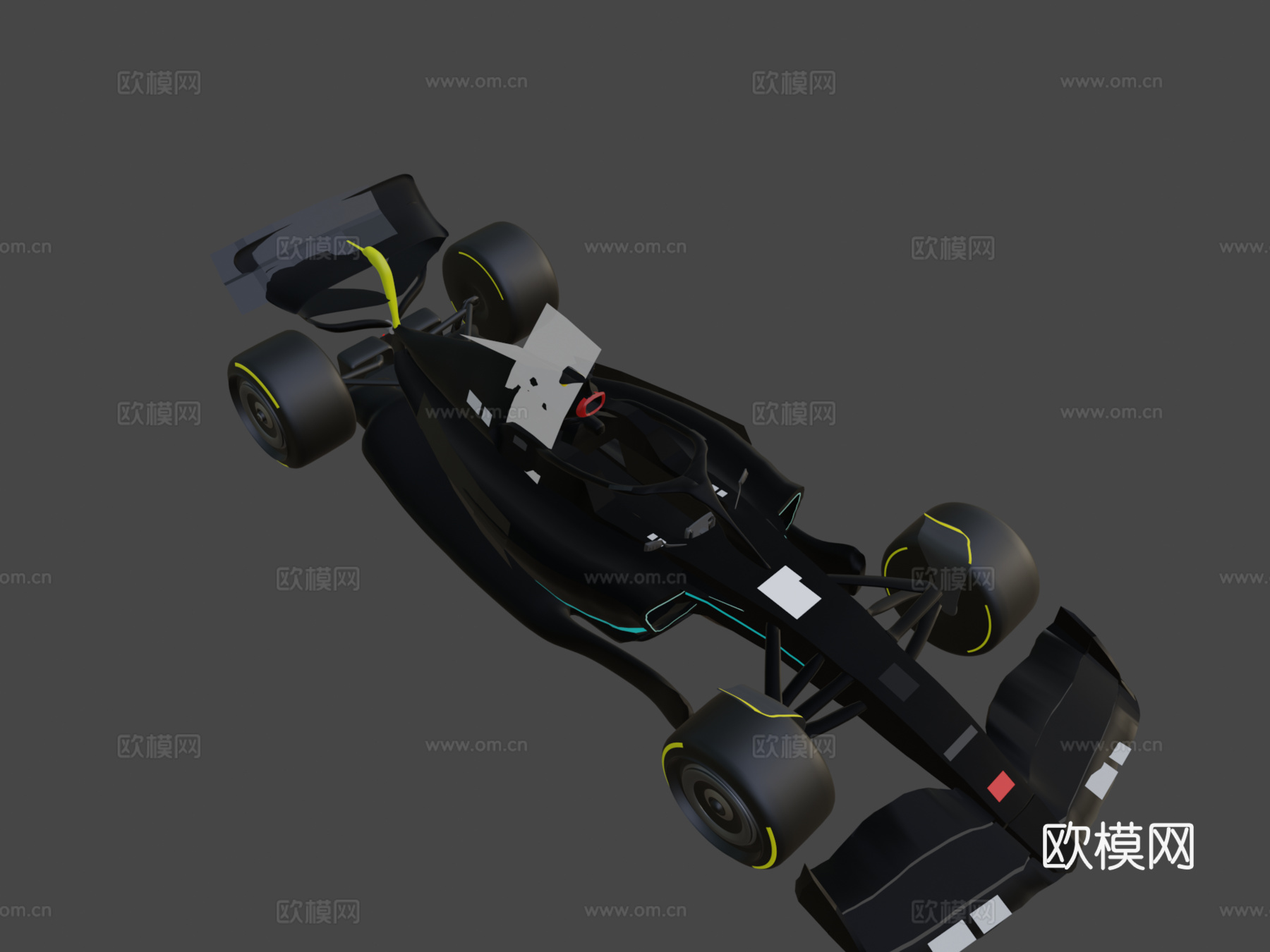 梅赛德斯F1 W143d模型下载（渲染图7）
