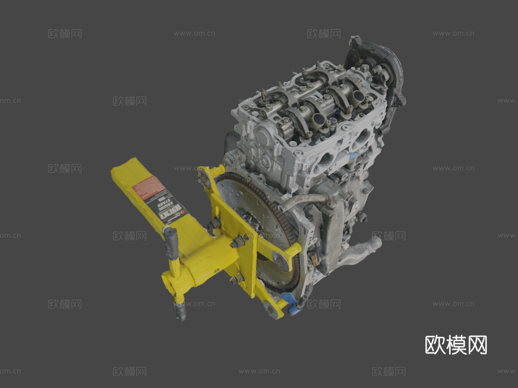 斯巴鲁傲虎发动机长缸体3d模型下载（渲染图7）