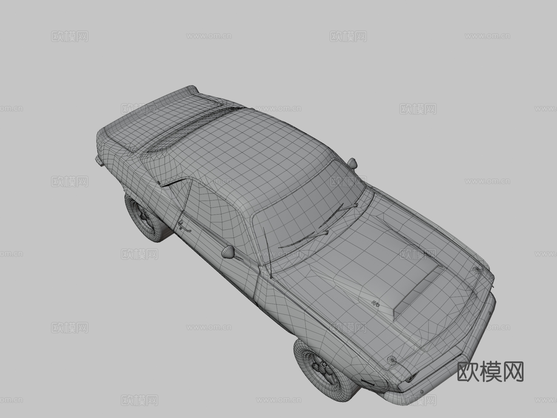 肌肉车 王牌拉法托3d模型下载（渲染图3）