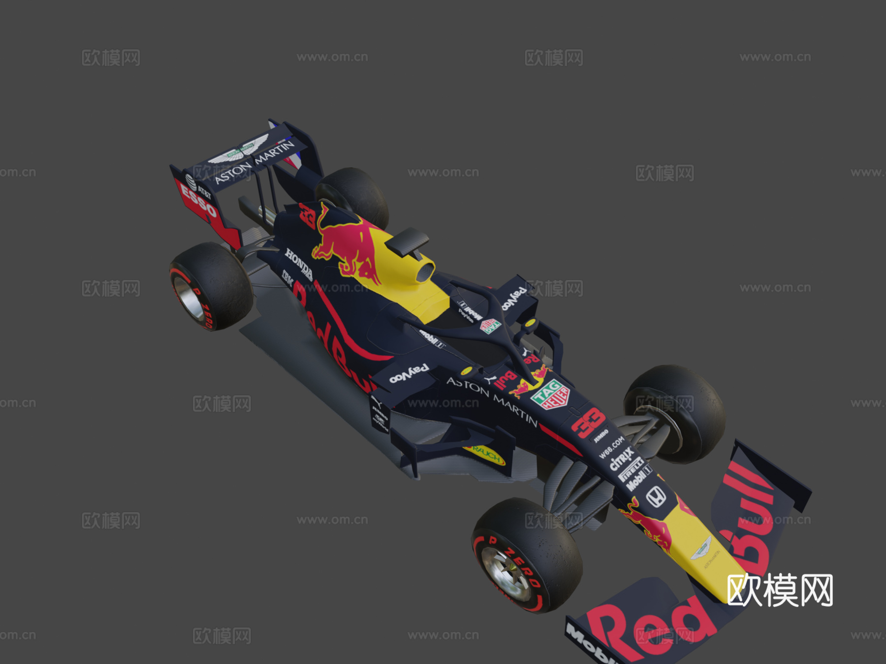 红牛赛车3d模型下载（渲染图8）