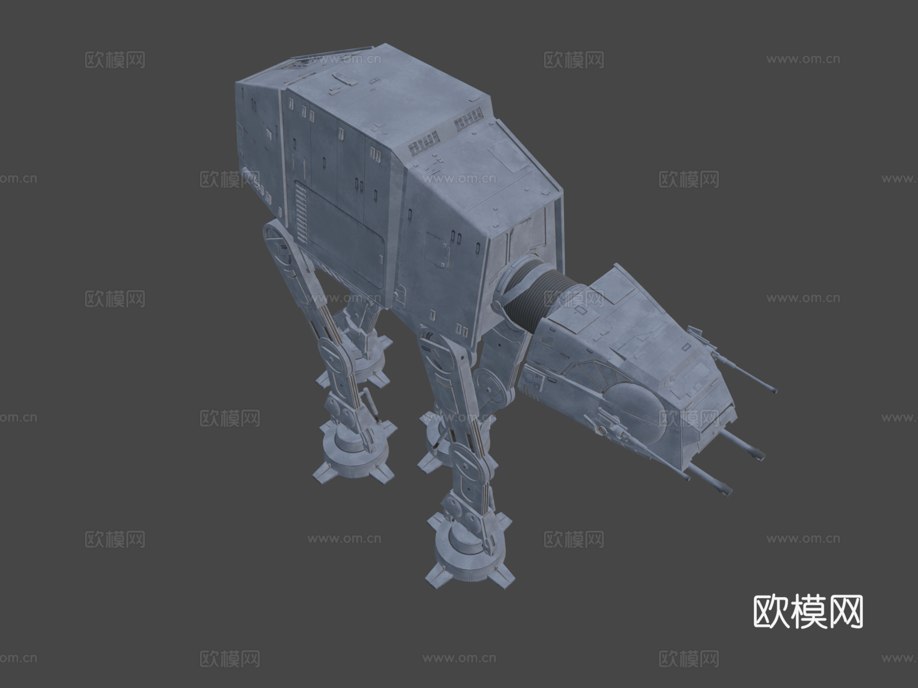 帝国ATAT步行机  星球大战3d模型下载（渲染图7）