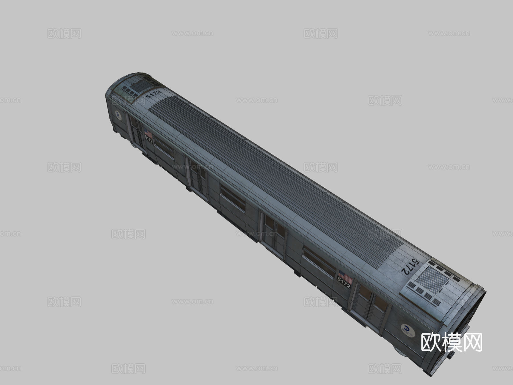 纽约市地铁车厢 R142型3d模型下载（渲染图2）