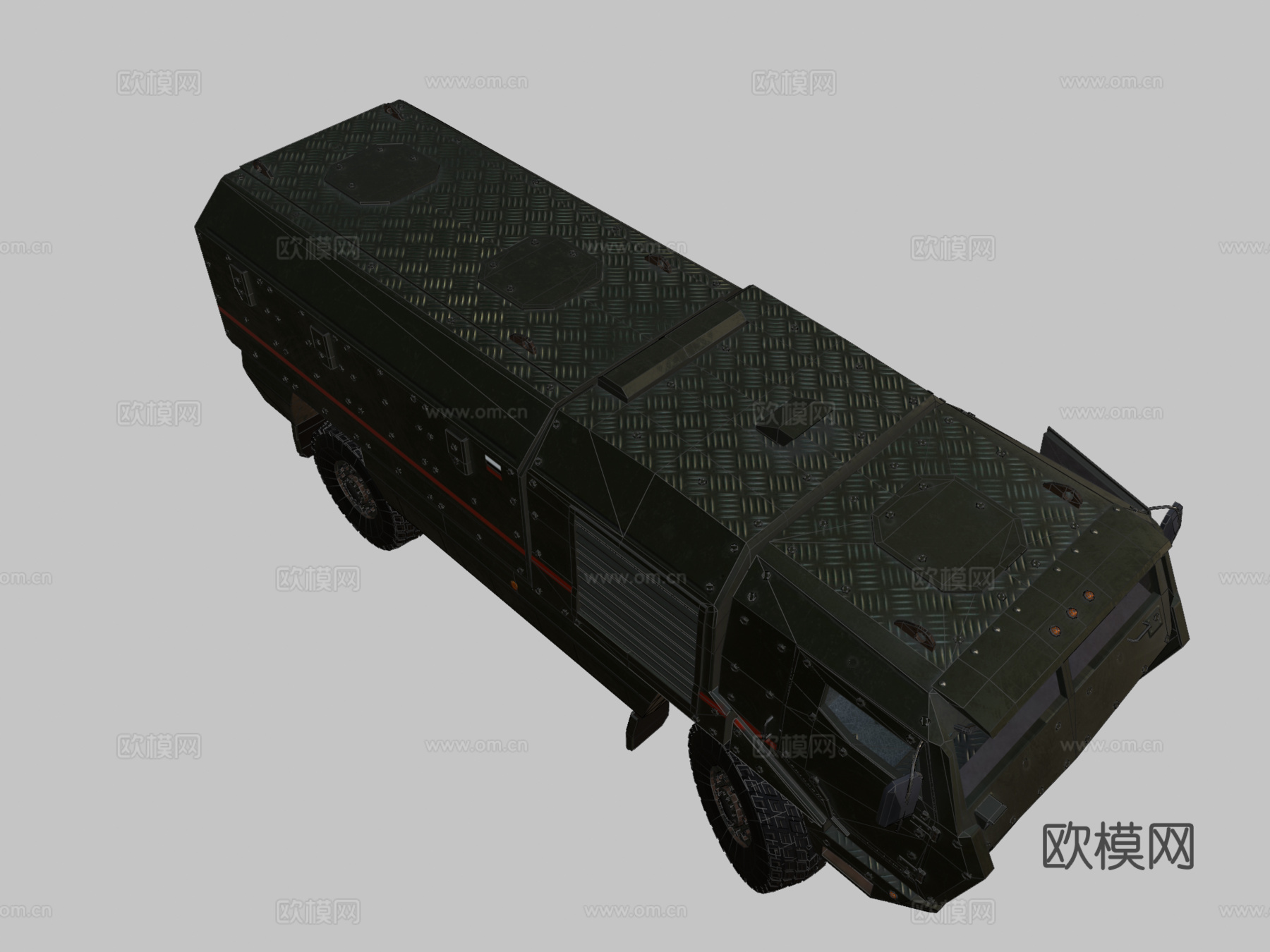 卡玛斯 台风 水牛 PBR3d模型下载（渲染图2）