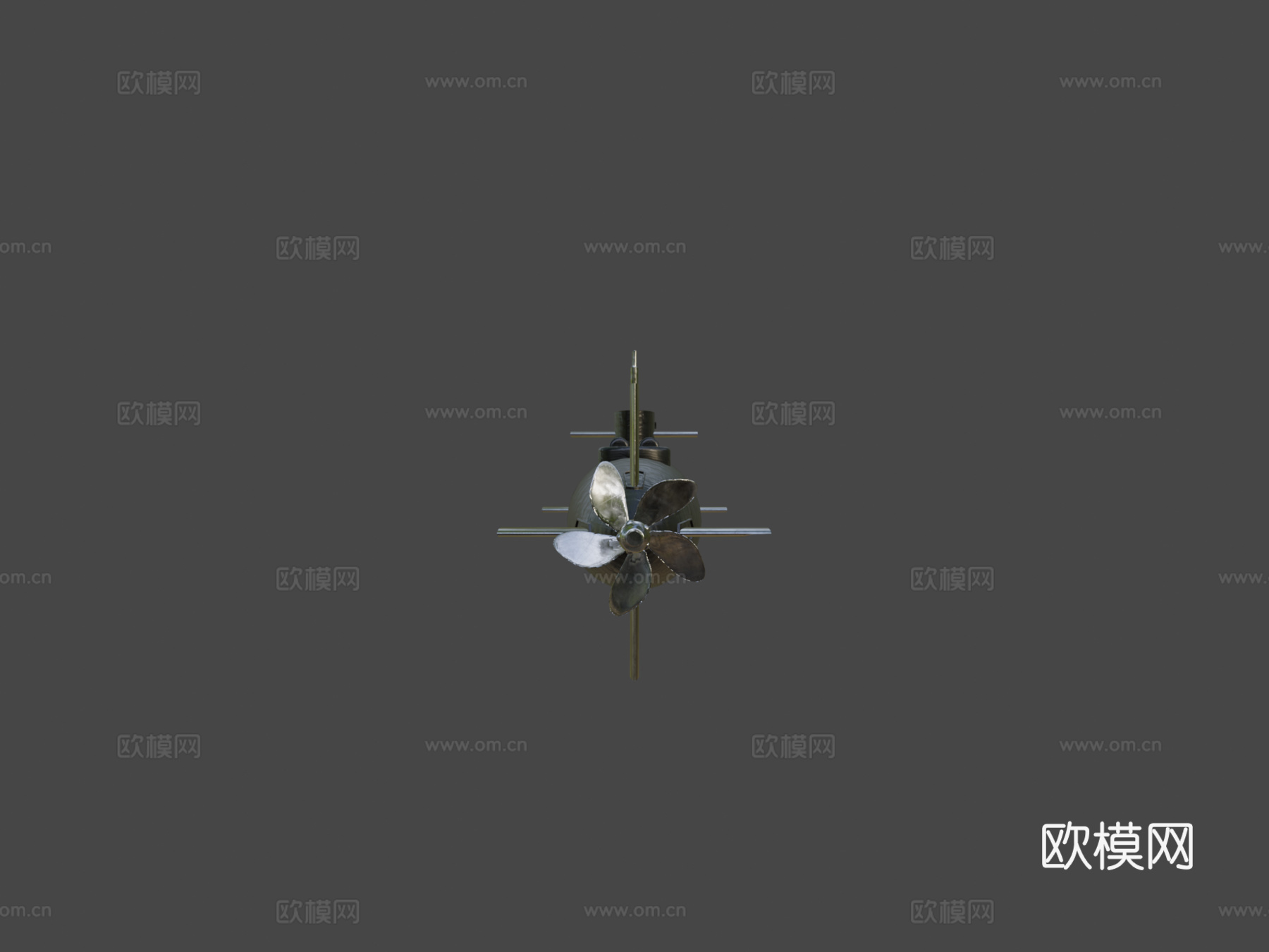 潜艇3d模型下载（渲染图5）