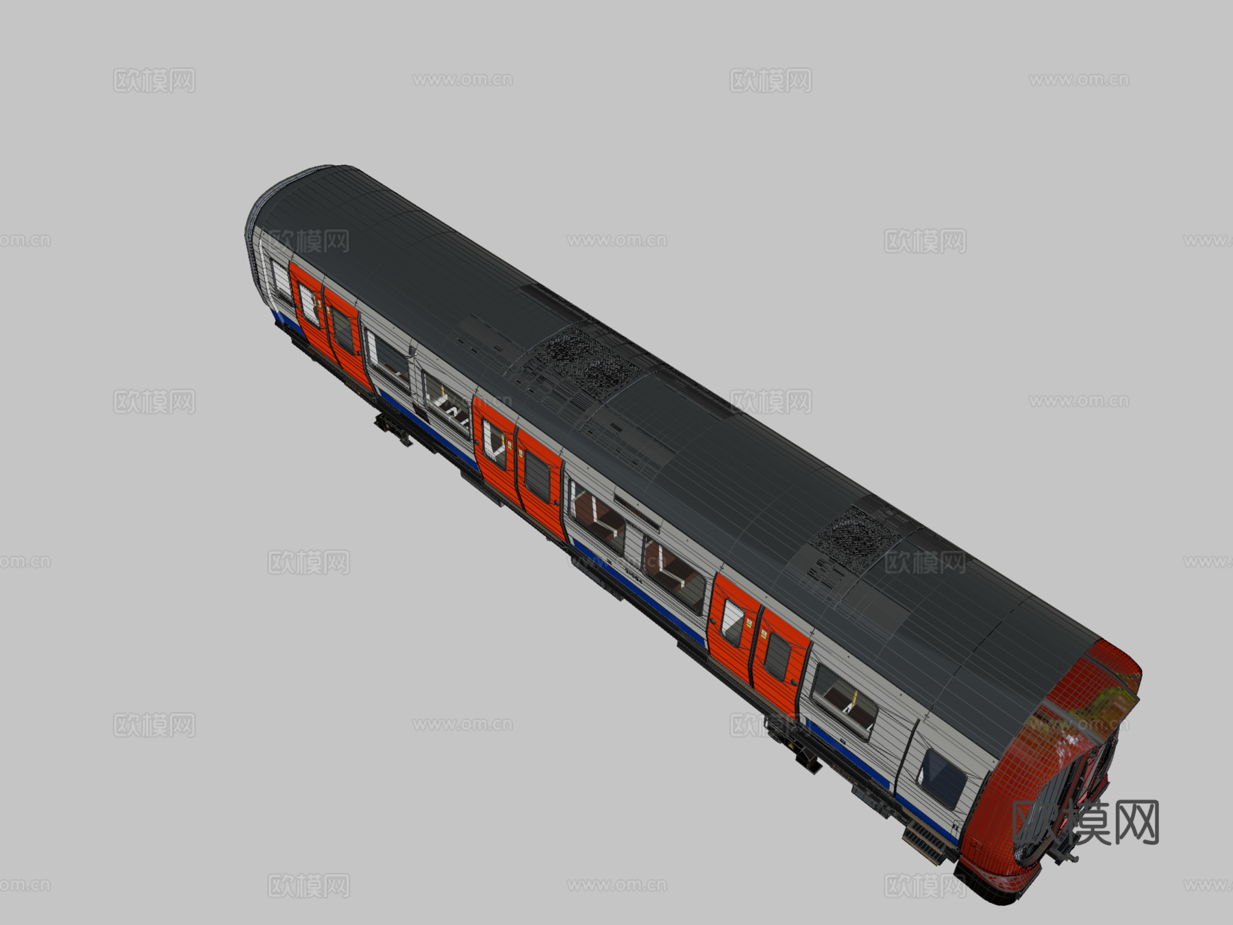 庞巴迪 S 型伦敦地铁3d模型下载（渲染图2）