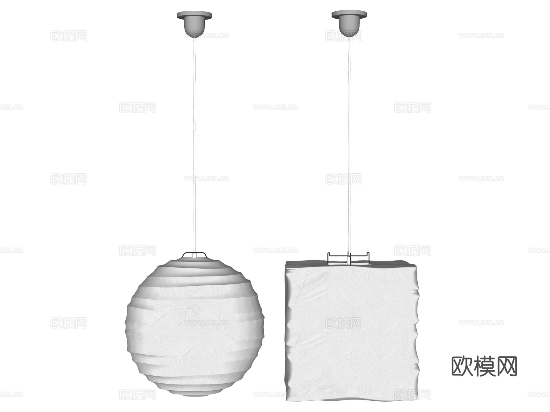 吊灯 灯笼su模型