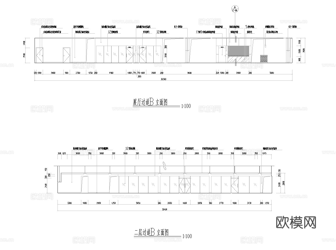 丰田汽车4S店专卖店 最新全套施工图设计cad施工图