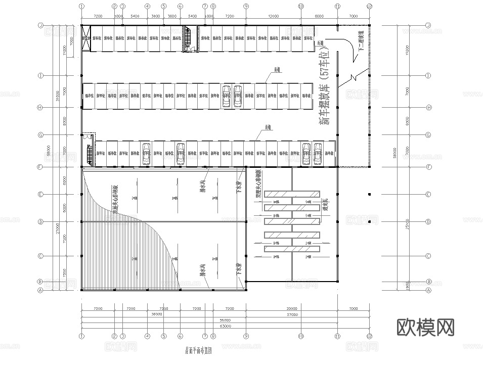 本田汽车4S店专卖店 最新全套施工图设计cad施工图