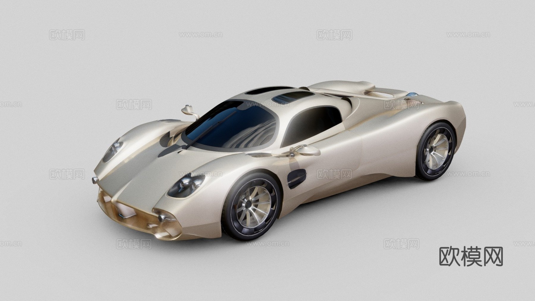 帕加尼乌托邦3d模型下载（渲染图1）