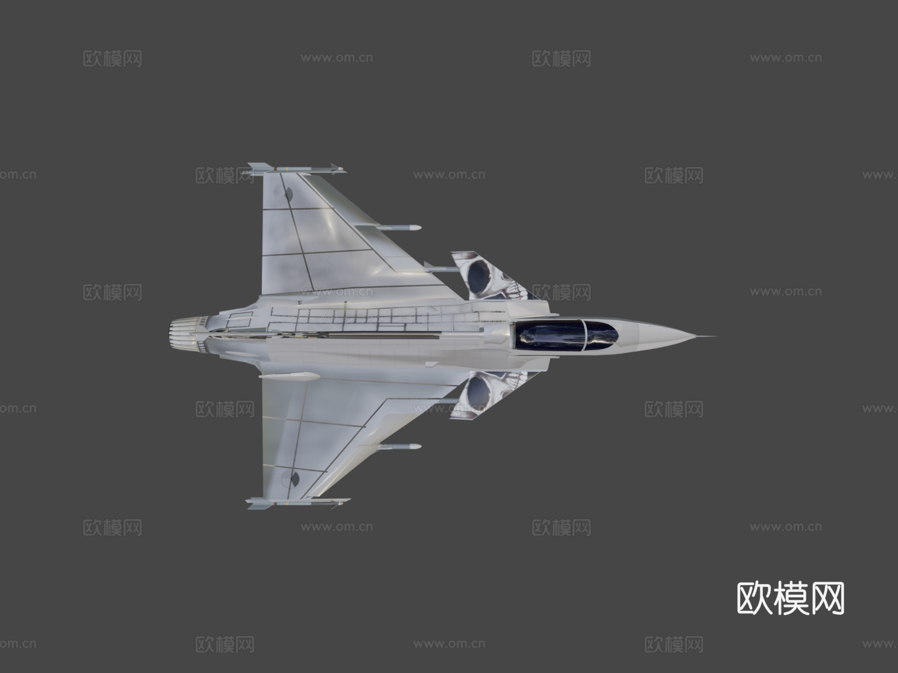 萨博JAS39鹰狮3d模型下载（渲染图7）