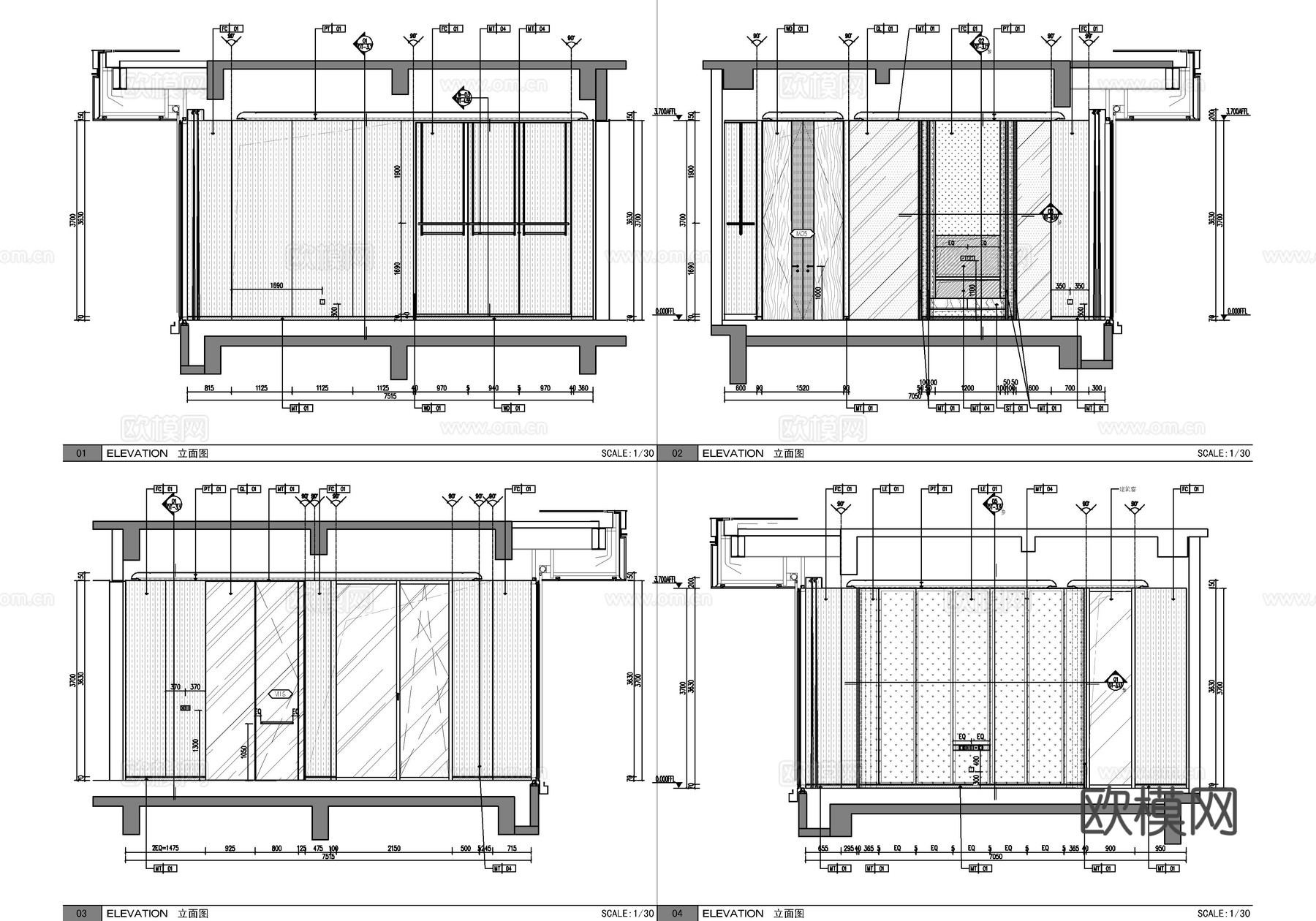 超级别墅豪宅全套施工图  CAD家装施工图   别墅样板房私cad施工图