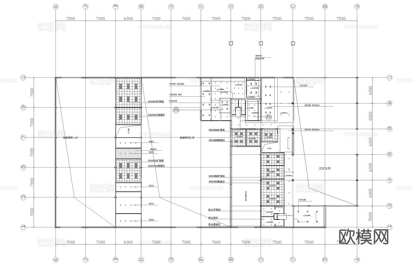 比亚迪汽车4S店专卖店 最新全套施工图设计cad施工图