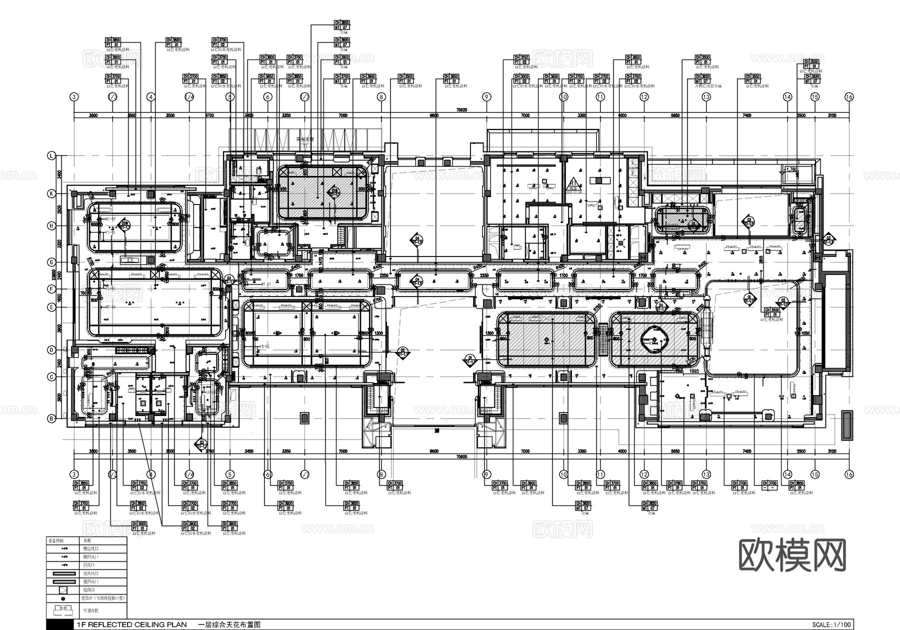 超级别墅豪宅全套施工图  CAD家装施工图   别墅样板房私cad施工图
