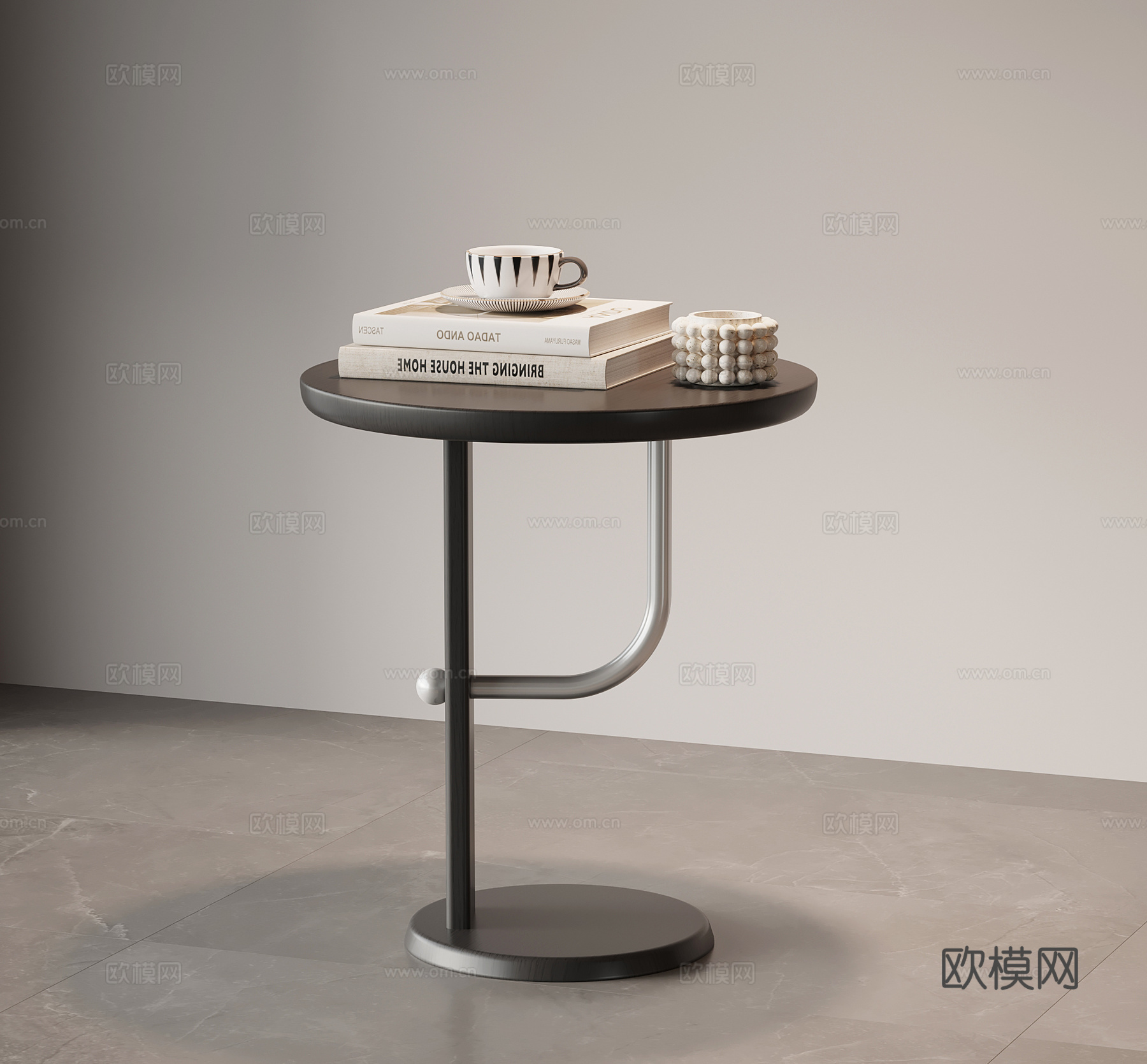 现代意式边几 角几圆几 床头柜su模型