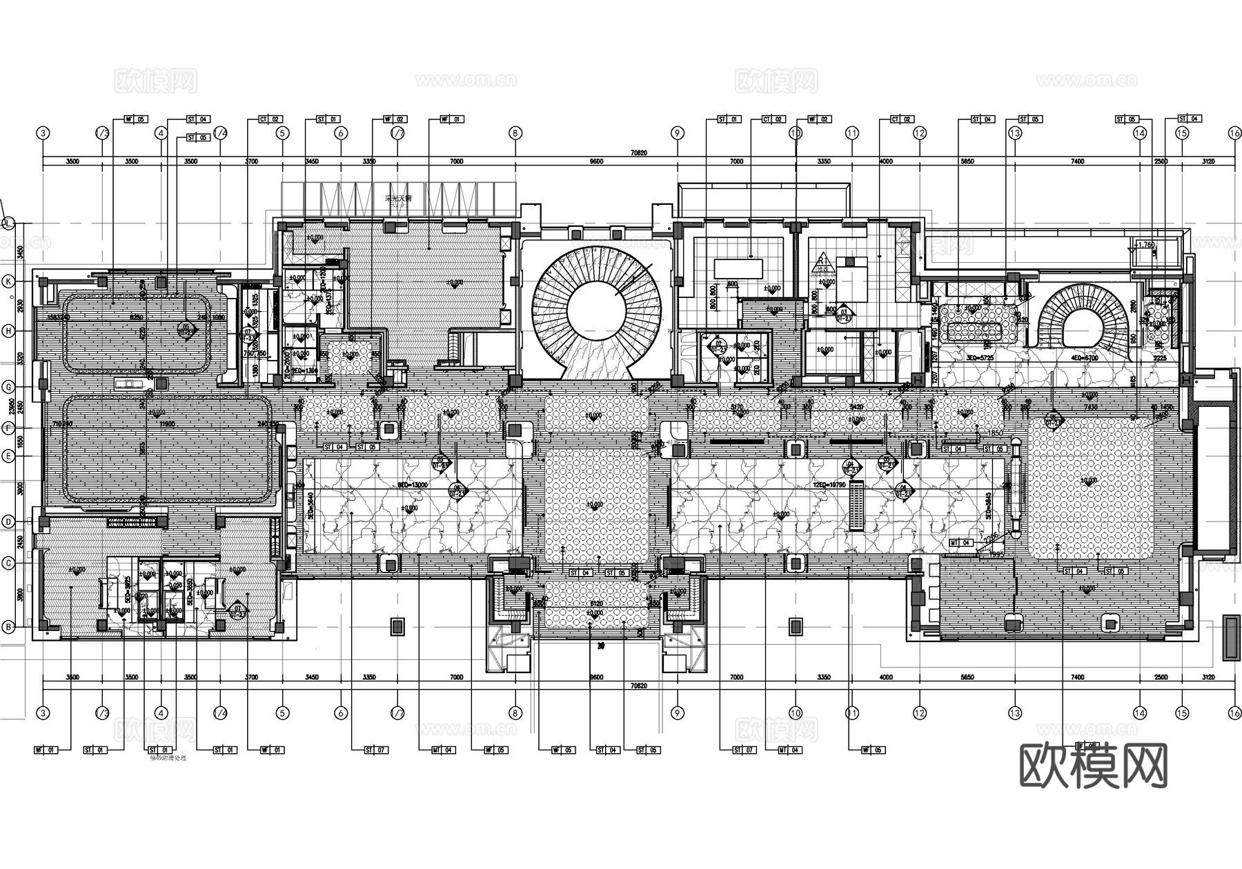 超级别墅豪宅全套施工图  CAD家装施工图   别墅样板房私cad施工图