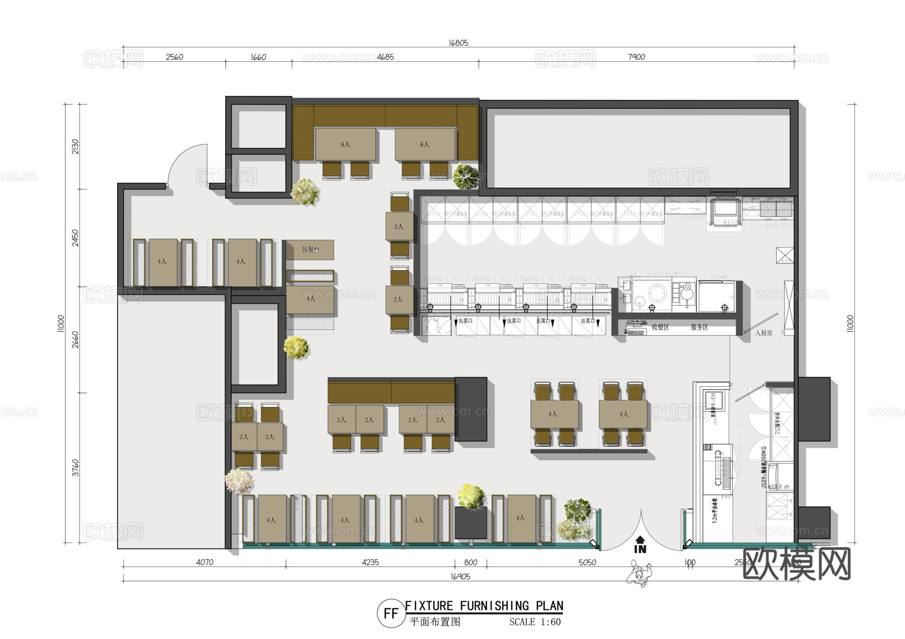 李小太烧烤串殿木屋烧烤二把手烧烤cad施工图