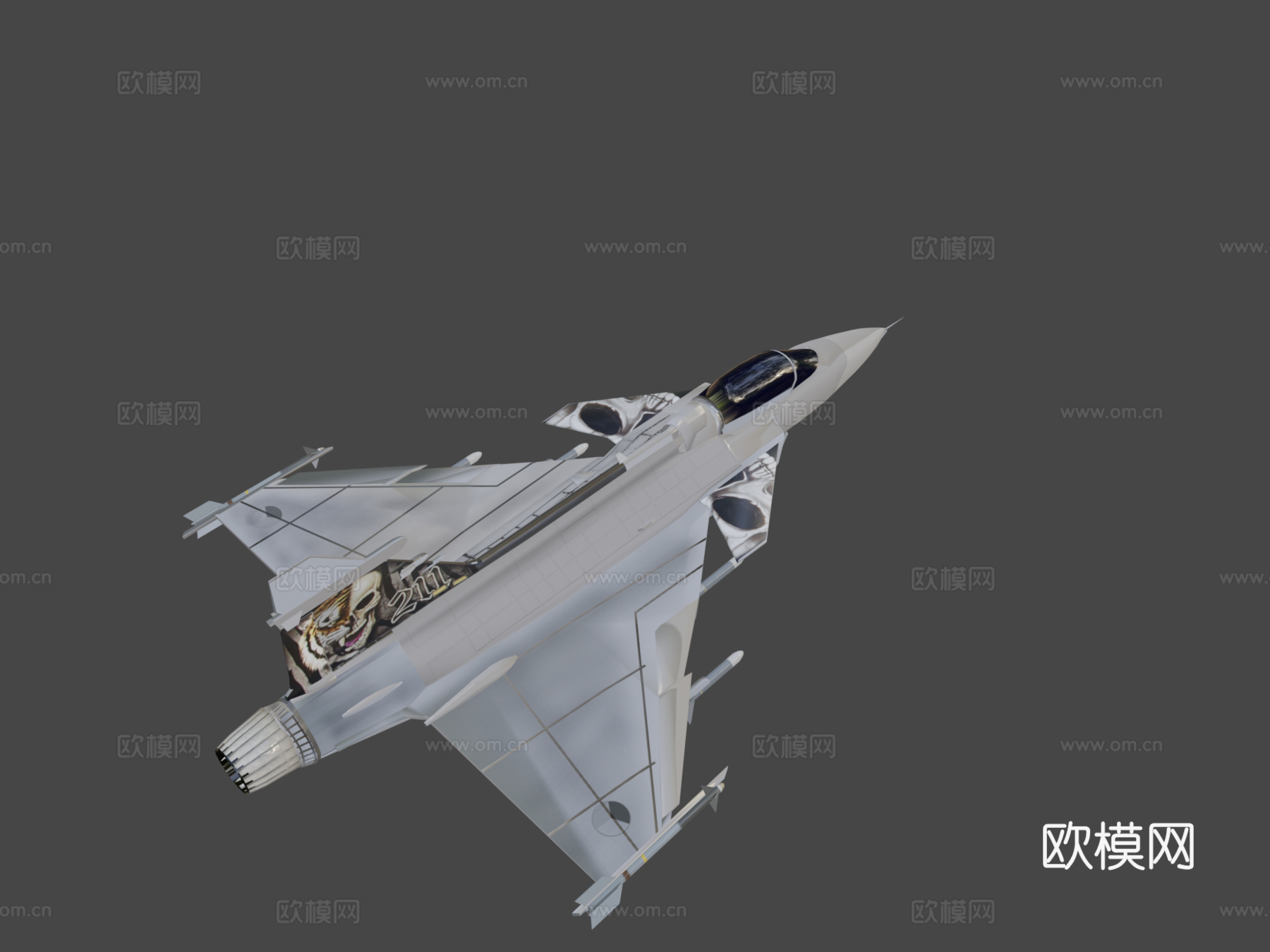 萨博JAS39鹰狮3d模型下载（渲染图8）