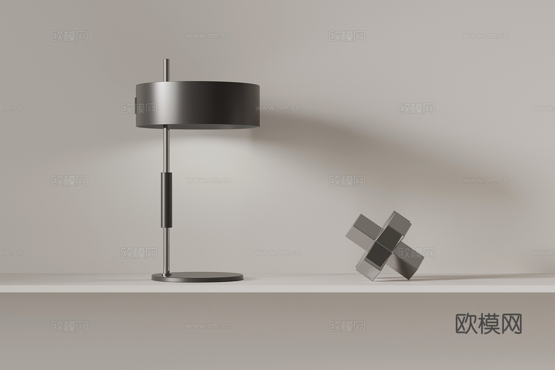 现代台灯su模型