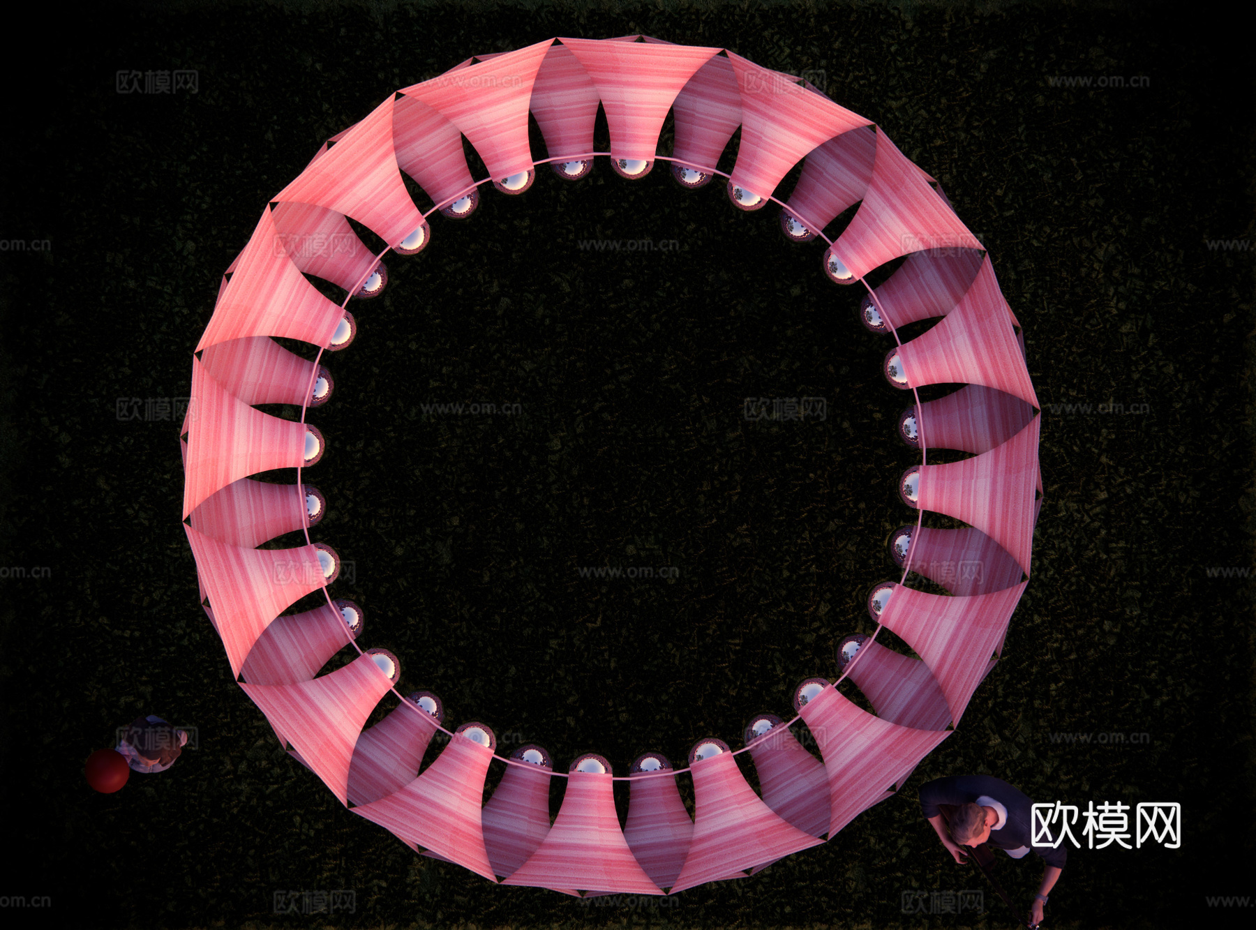 现代艺术装置 景观互动装置 空间装置 艺术构筑物 雕塑su模型