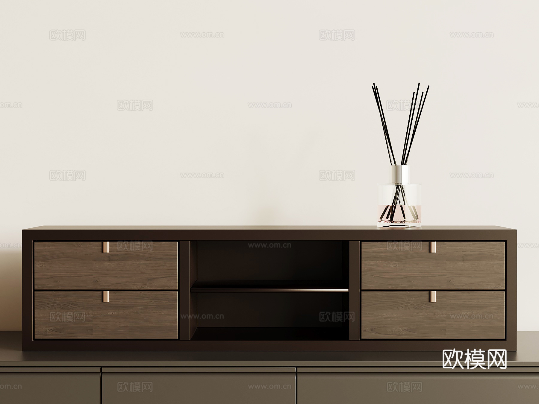 现代意式置物柜su模型