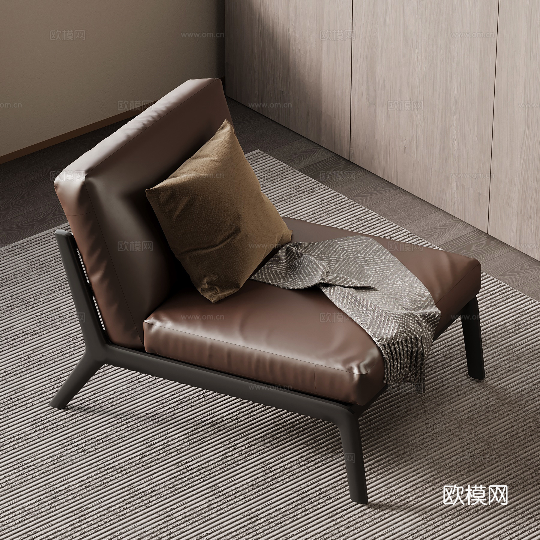 现代休闲椅su模型