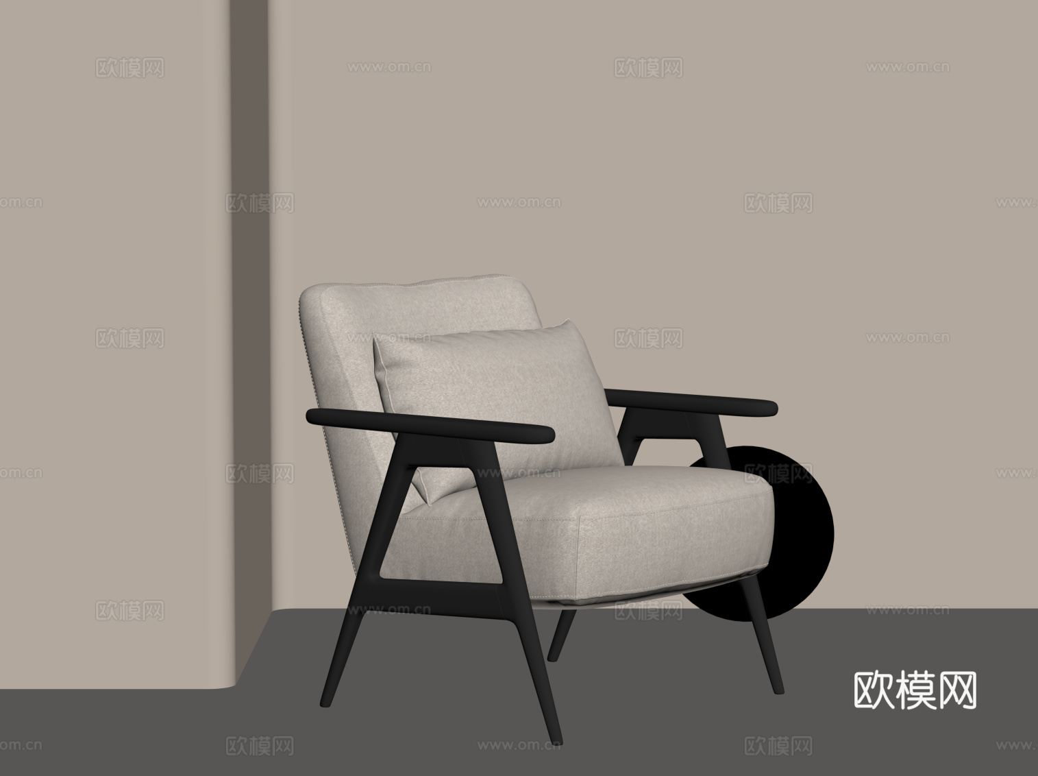 现代休闲椅 法式复古休闲椅su模型