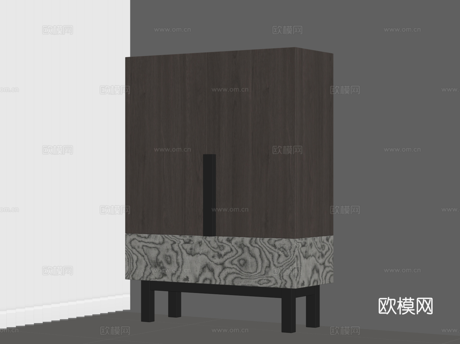 现代意式玄关柜su模型