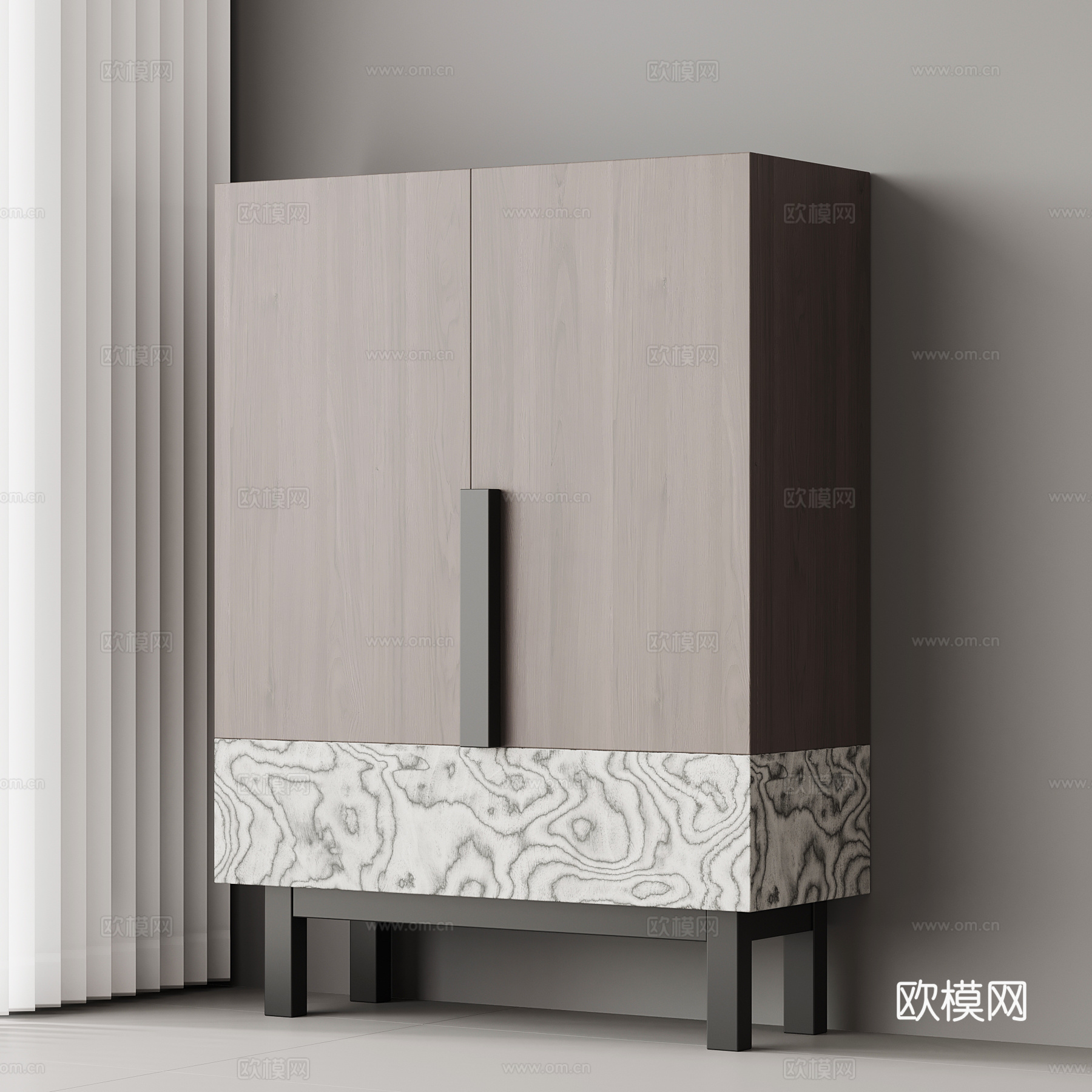 现代意式玄关柜su模型