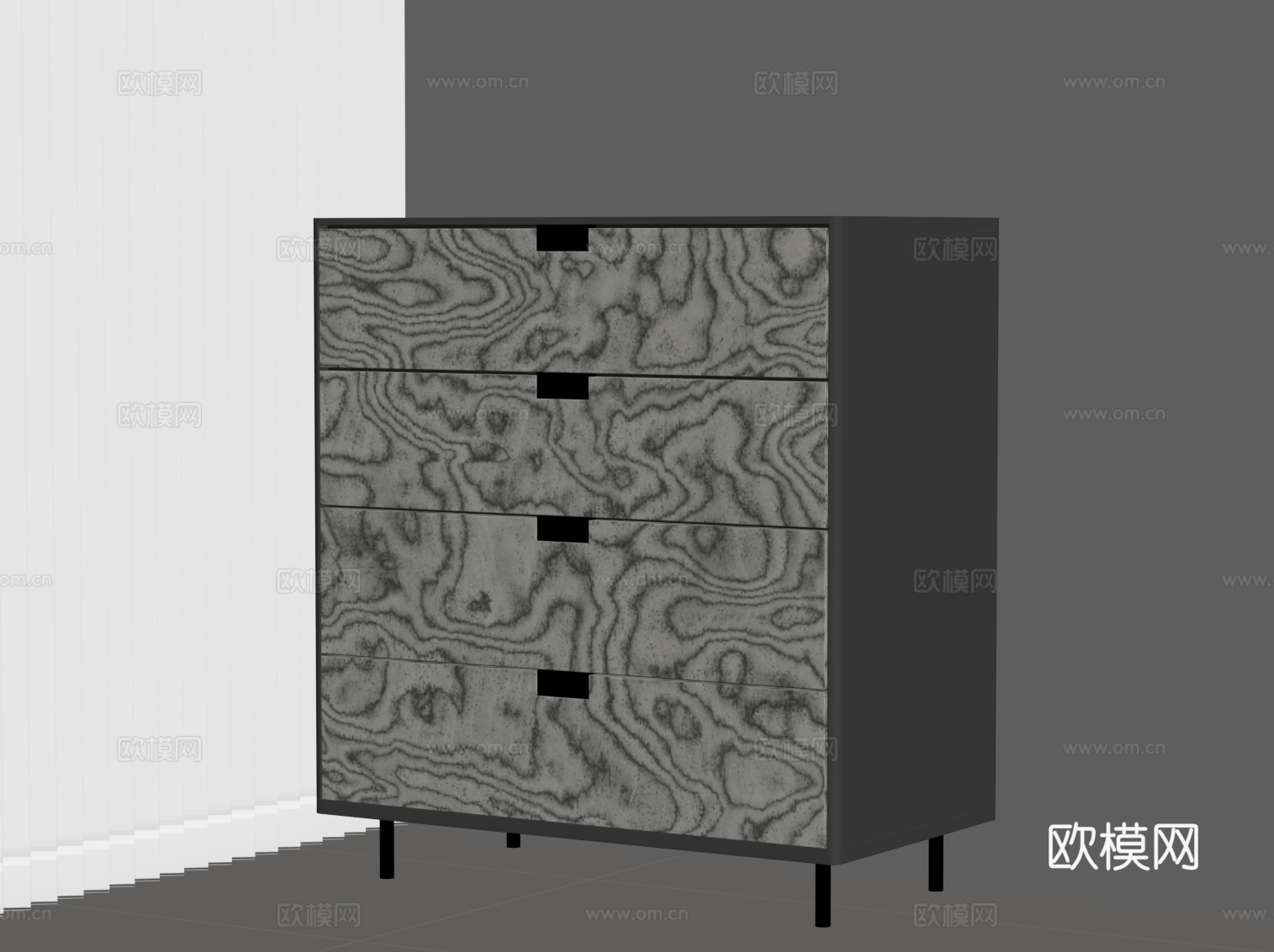 现代意式玄关柜su模型