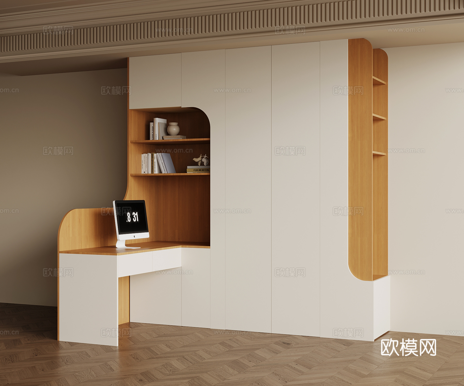 现代衣柜su模型