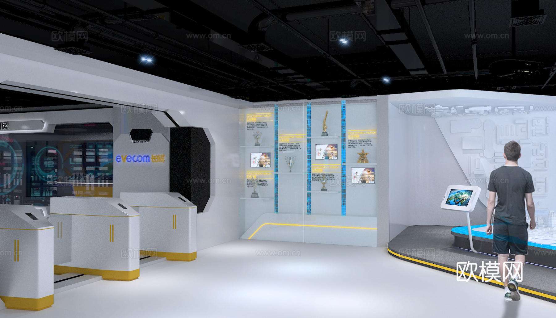 科技展厅 最新全套施工图设计cad施工图