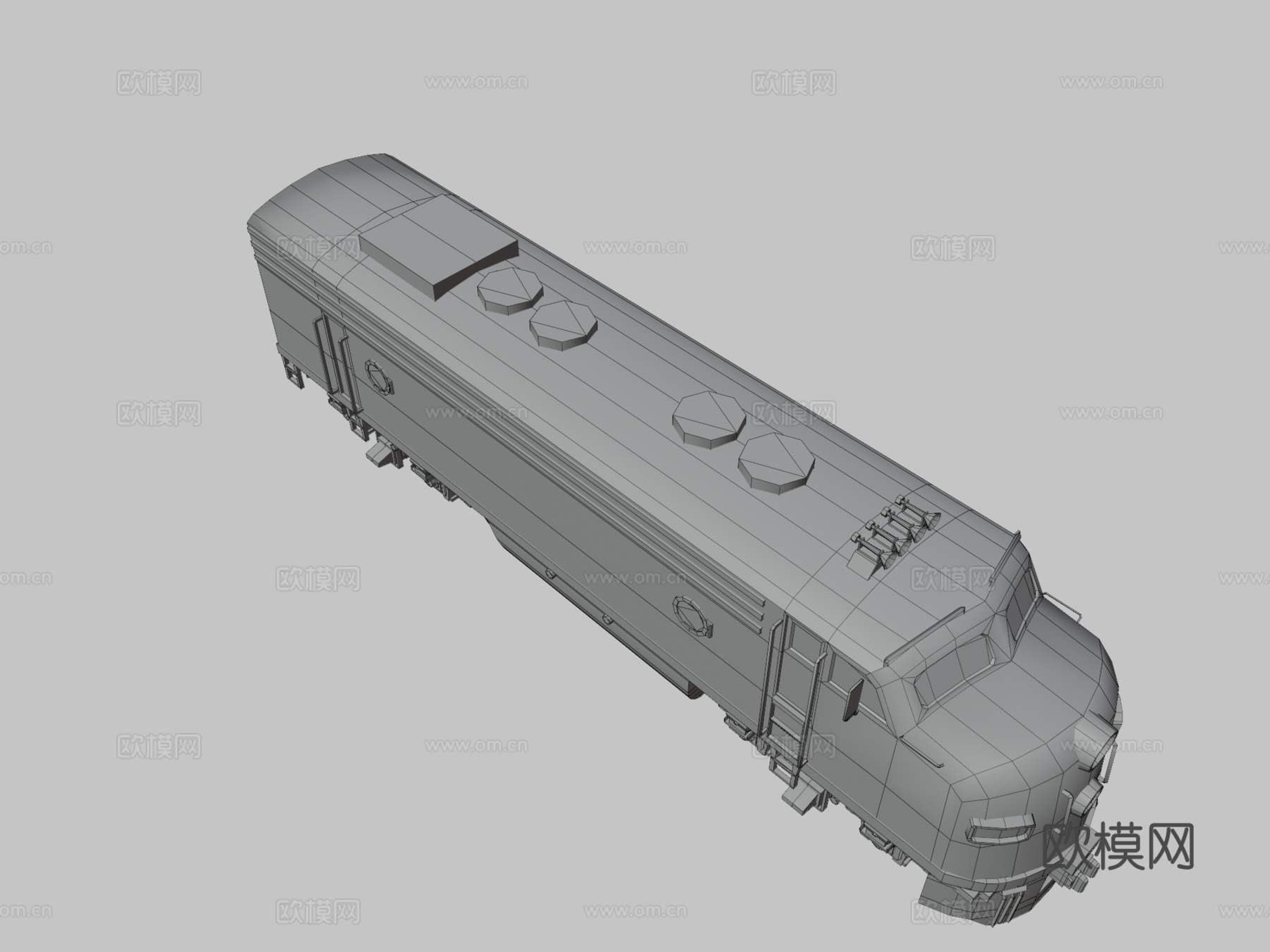 F4NV火车引擎3d模型下载（渲染图3）