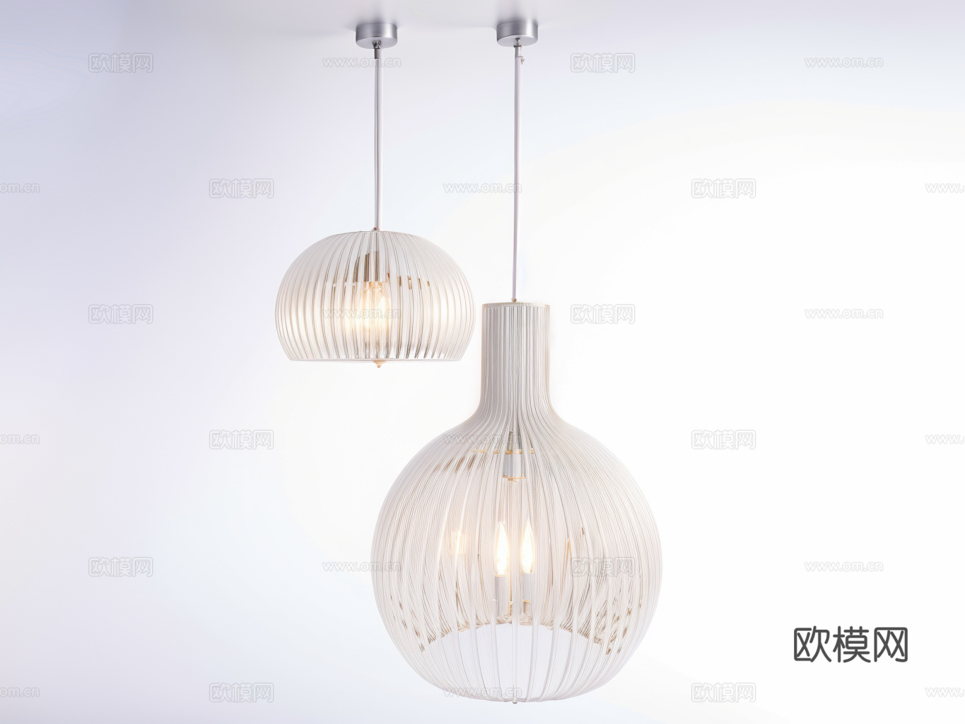 吊灯su模型