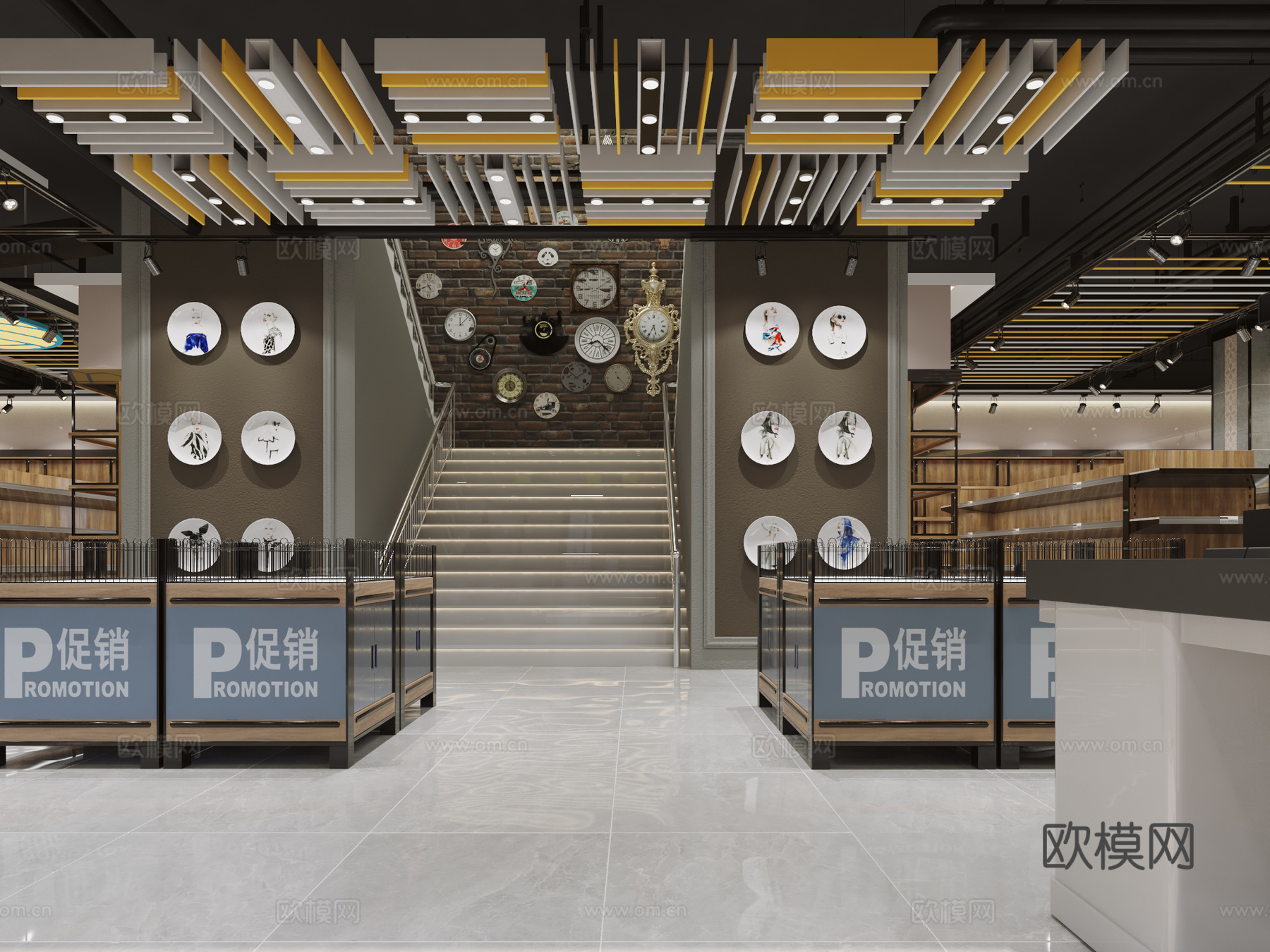 商场购物 最新全套施工图设计cad施工图