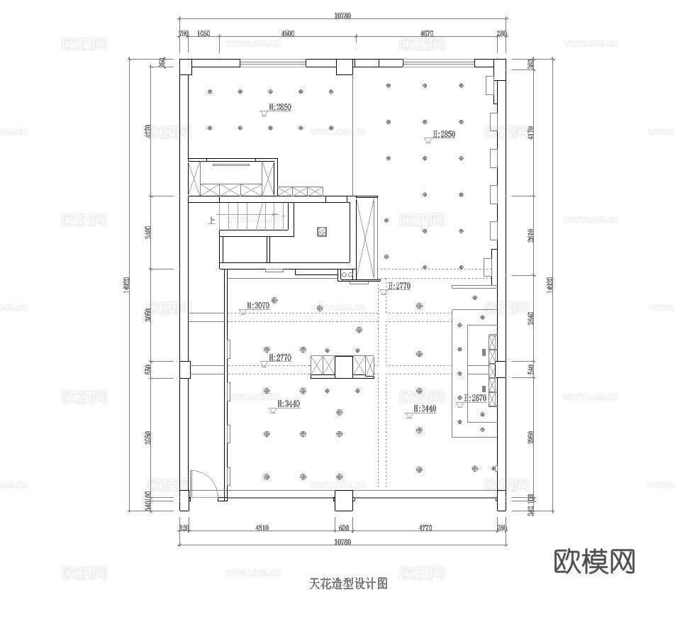 理发店 最新全套施工图设计cad施工图