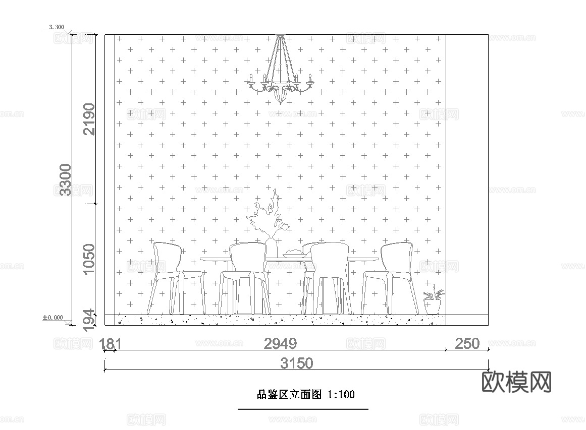 茶文化展厅 最新全套施工图设计cad施工图