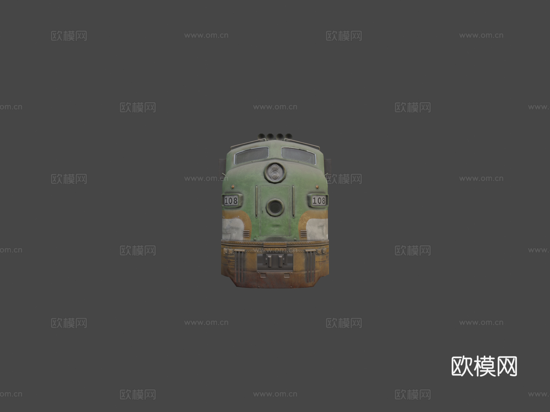 F4NV火车引擎3d模型下载（渲染图5）