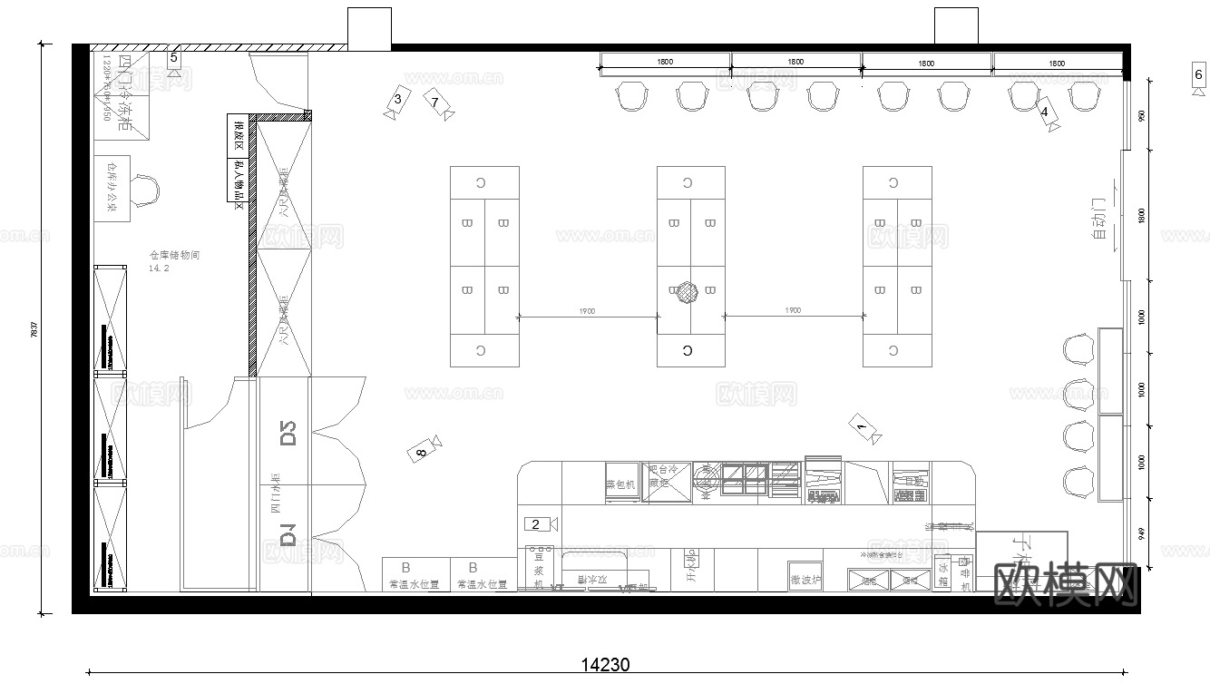 便利店 零食店 最新全套施工图设计cad施工图