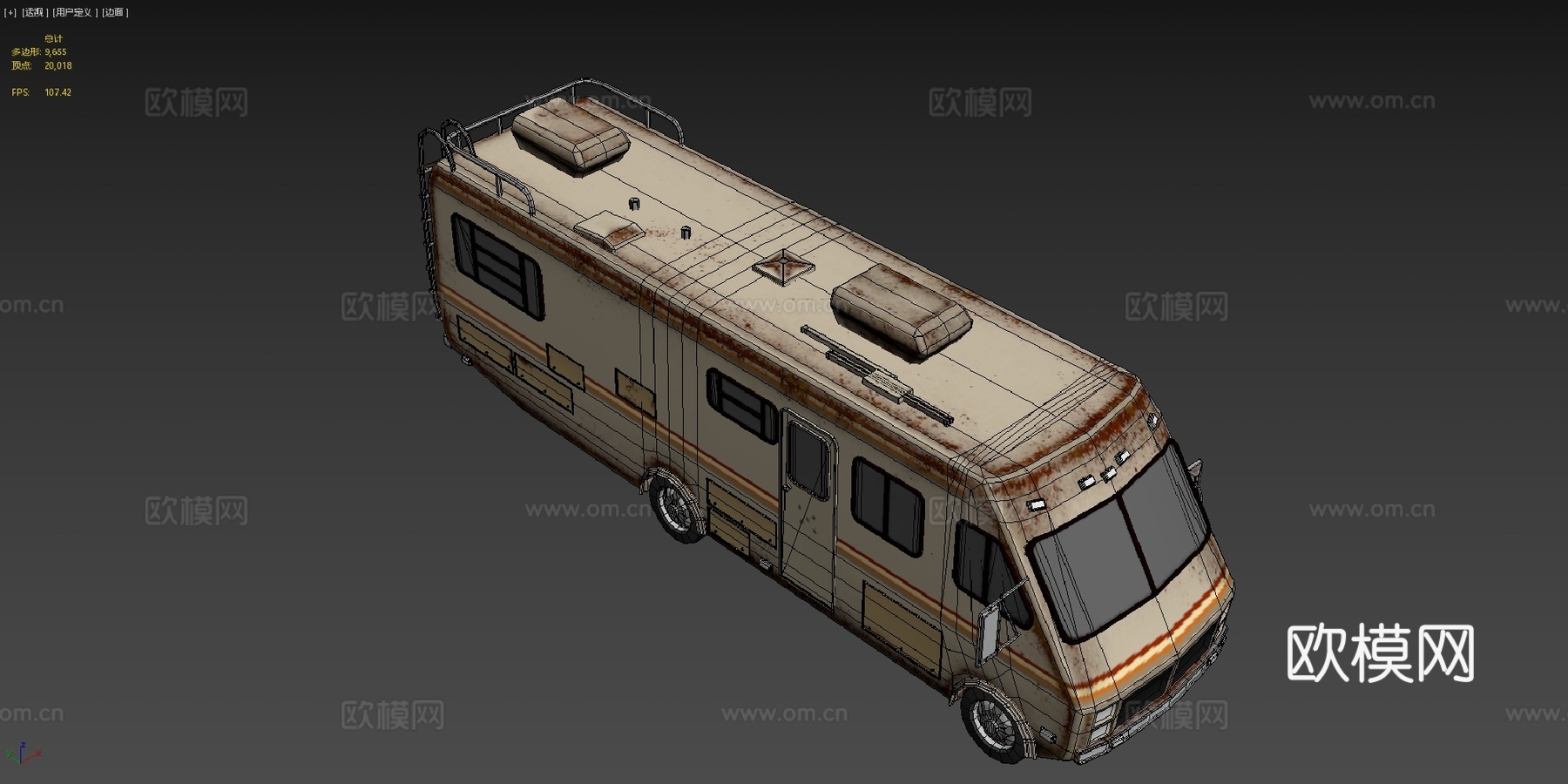 绝命毒师房车3d模型下载（渲染图4）