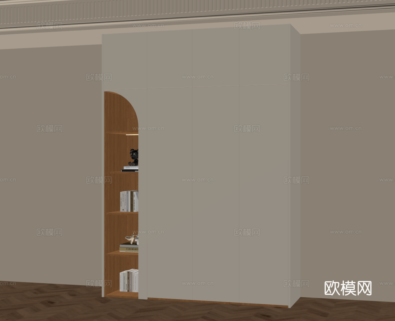 现代衣柜su模型