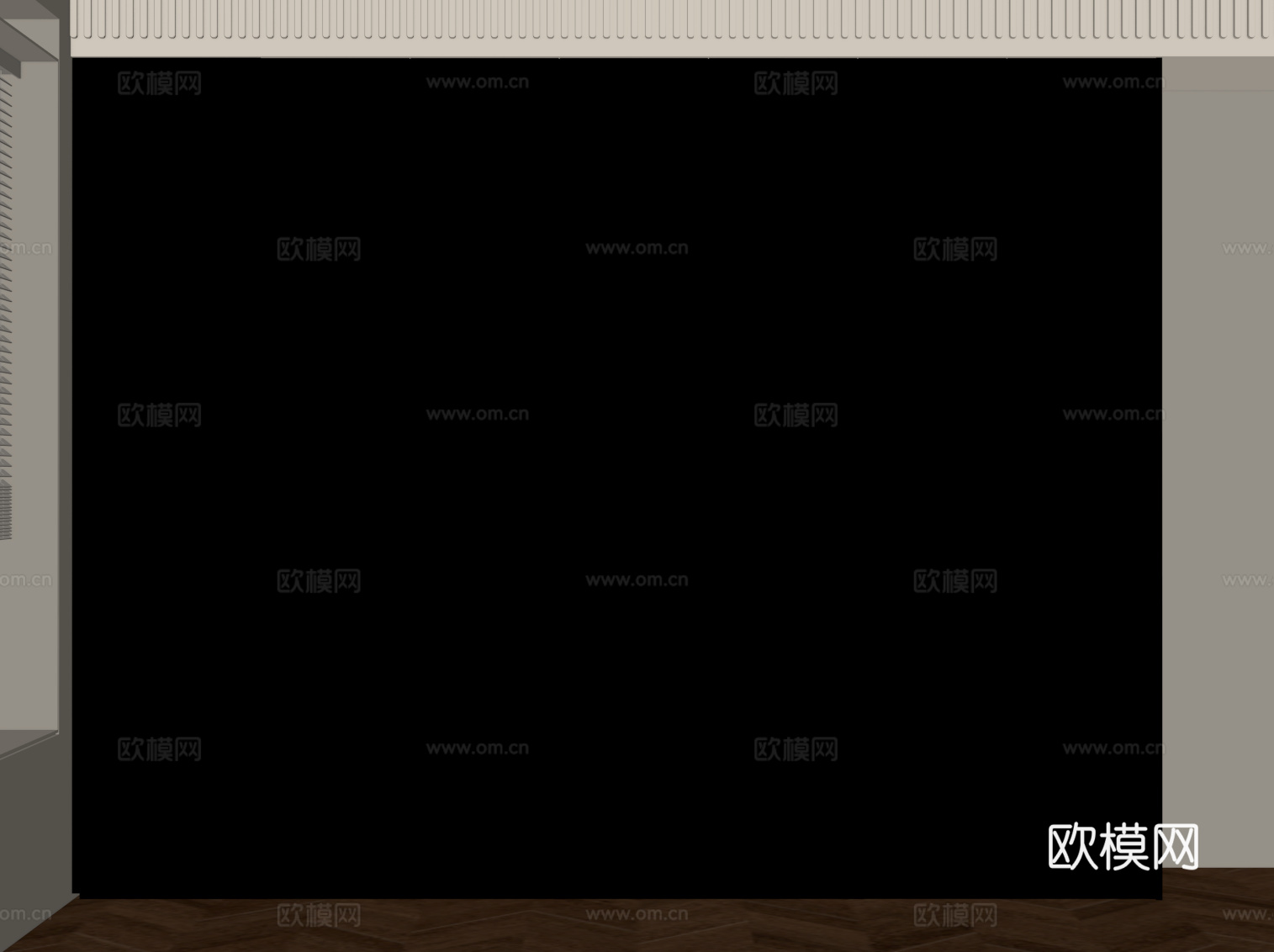 法式衣柜su模型