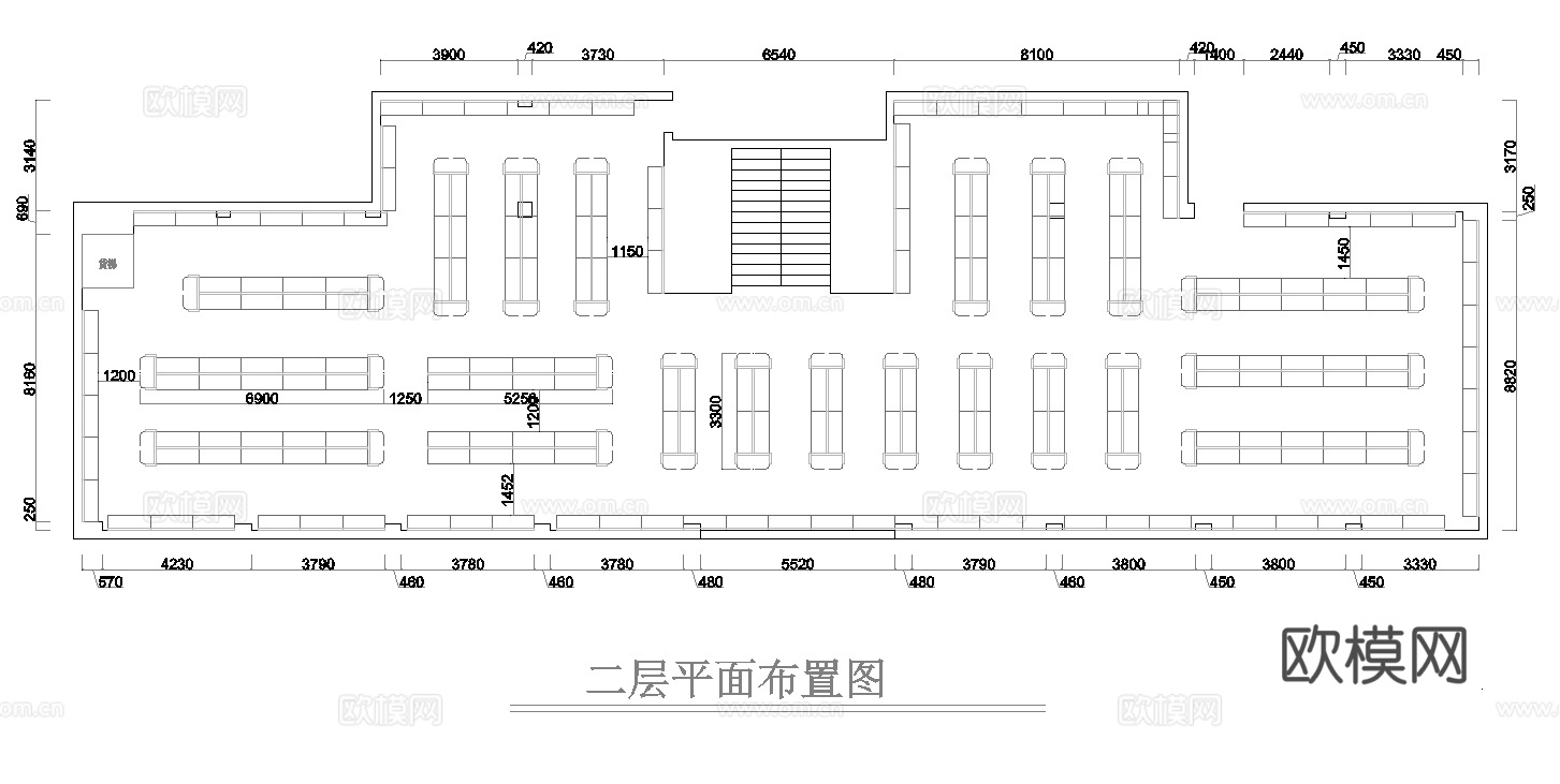 商场购物 最新全套施工图设计cad施工图