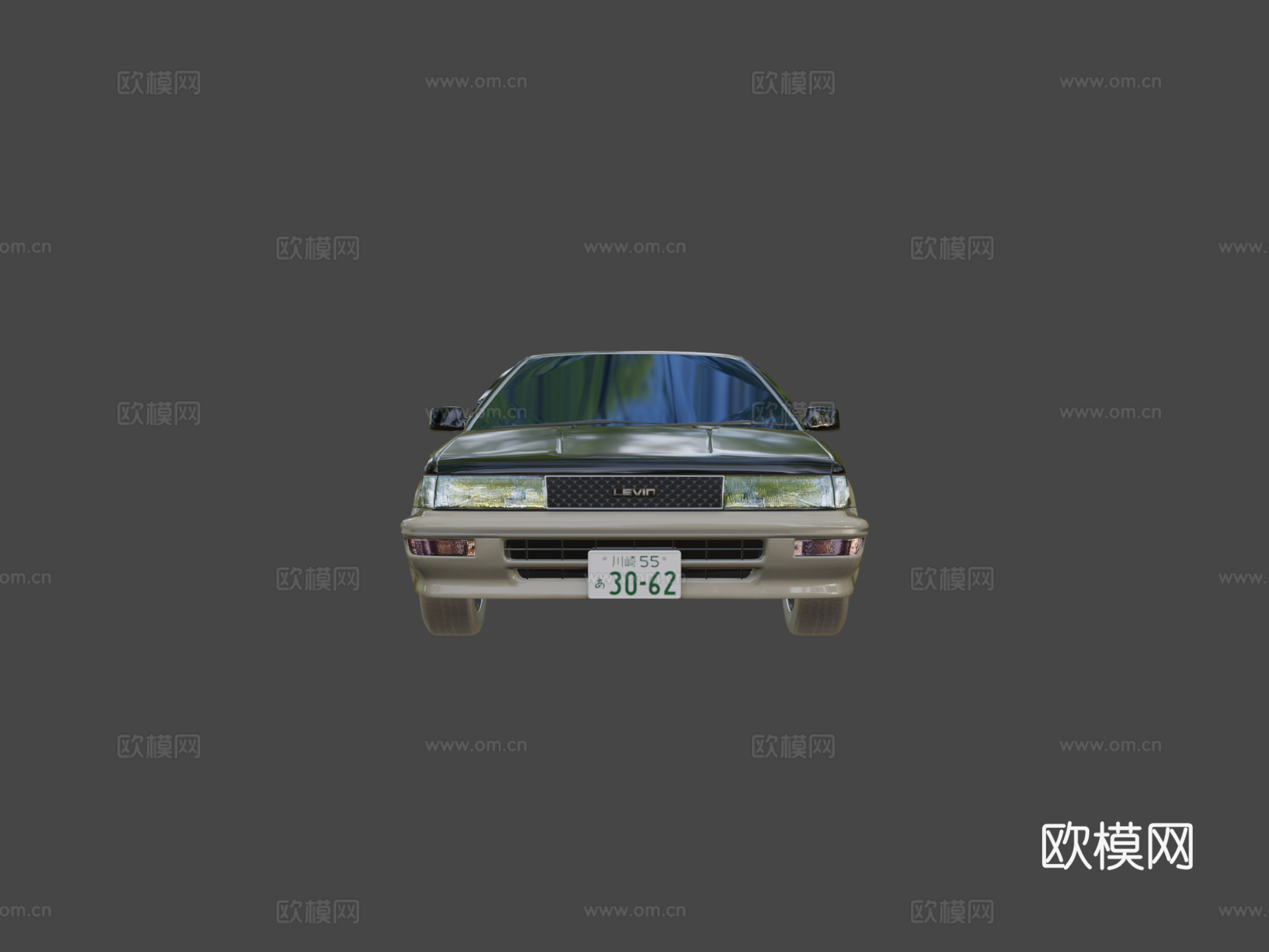 丰田卡罗拉Levin AE92 GT APEX后期型3d模型下载（渲染图5）