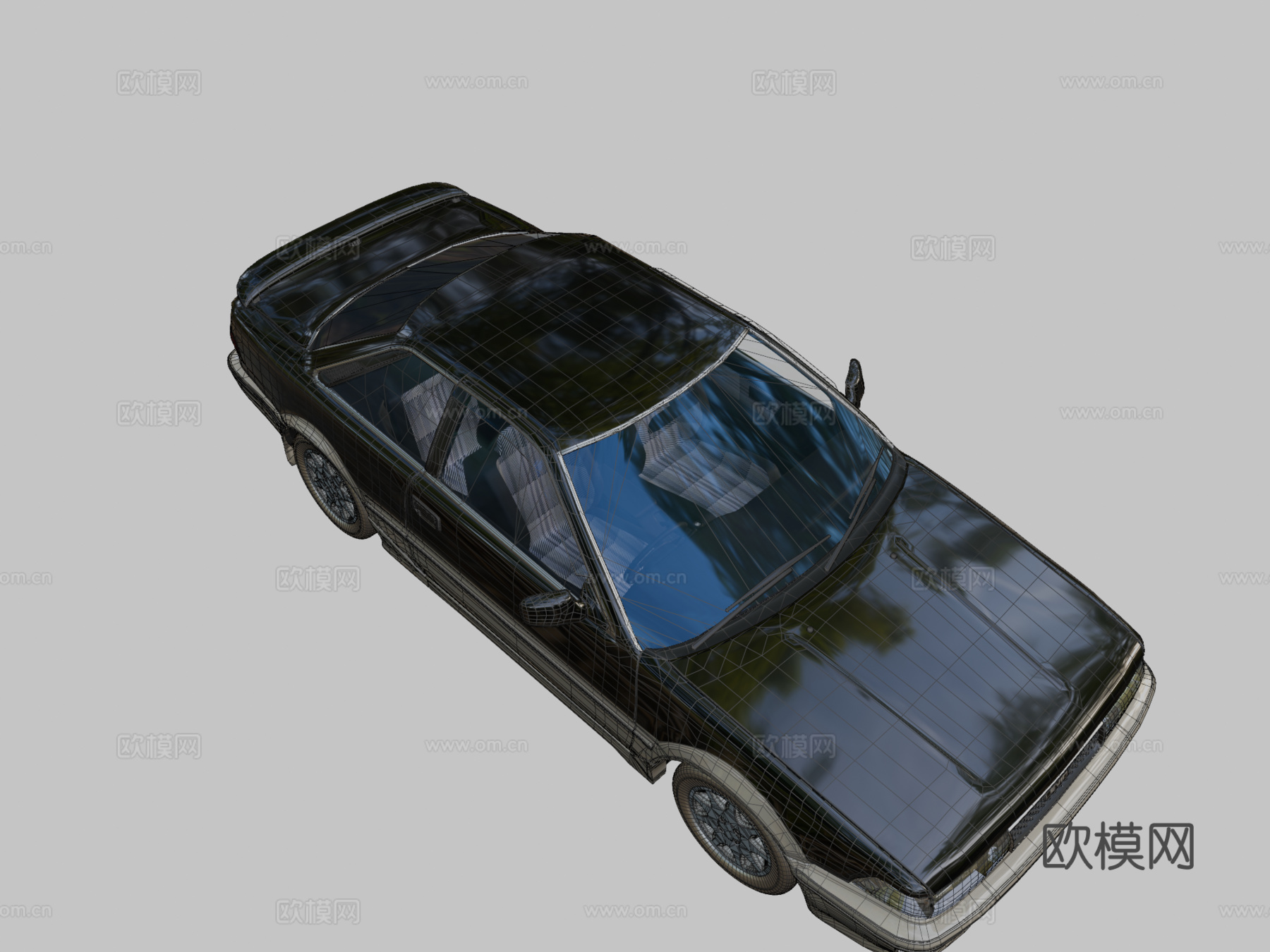 丰田卡罗拉Levin AE92 GT APEX后期型3d模型下载（渲染图2）