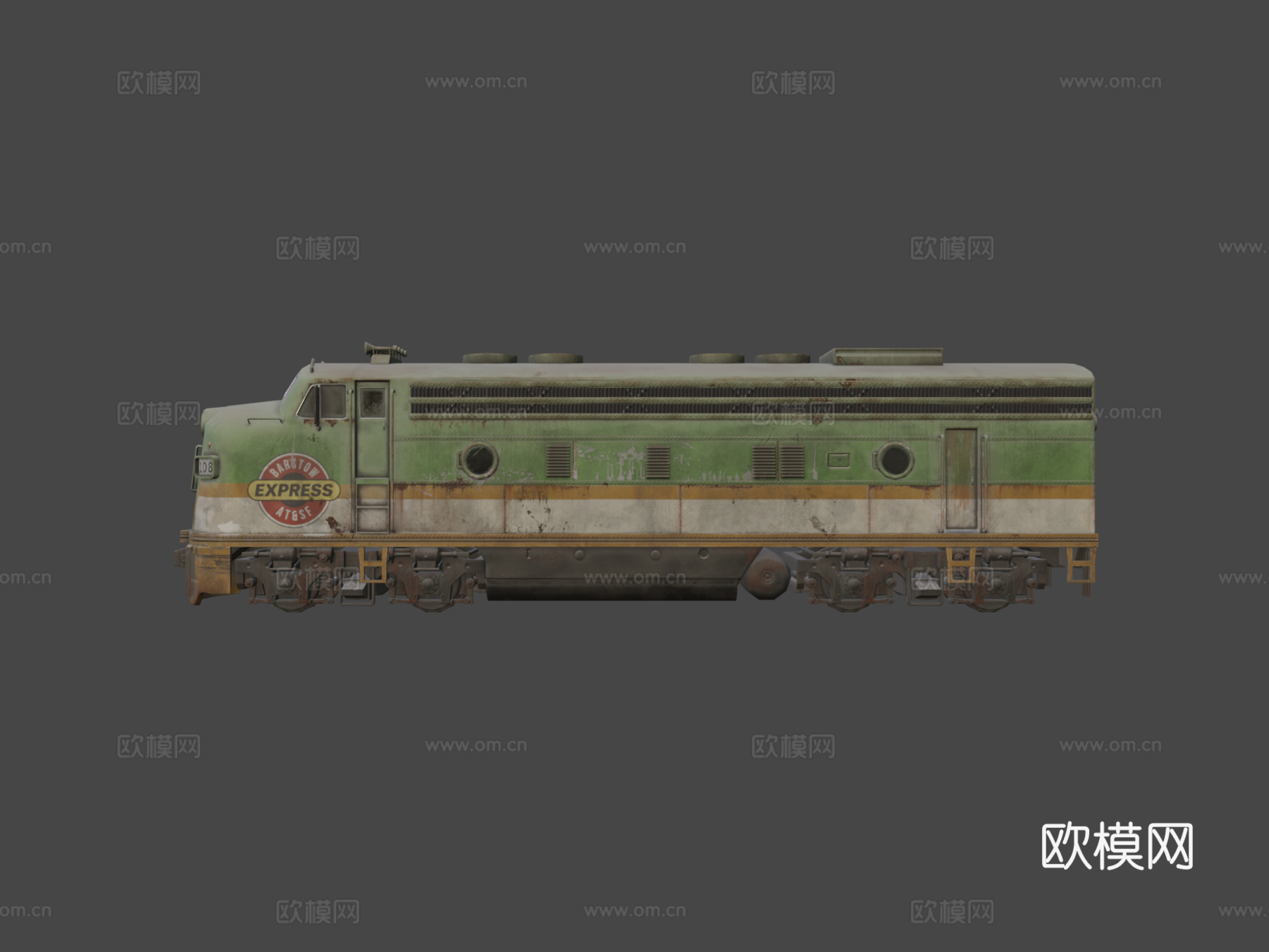F4NV火车引擎3d模型下载（渲染图7）