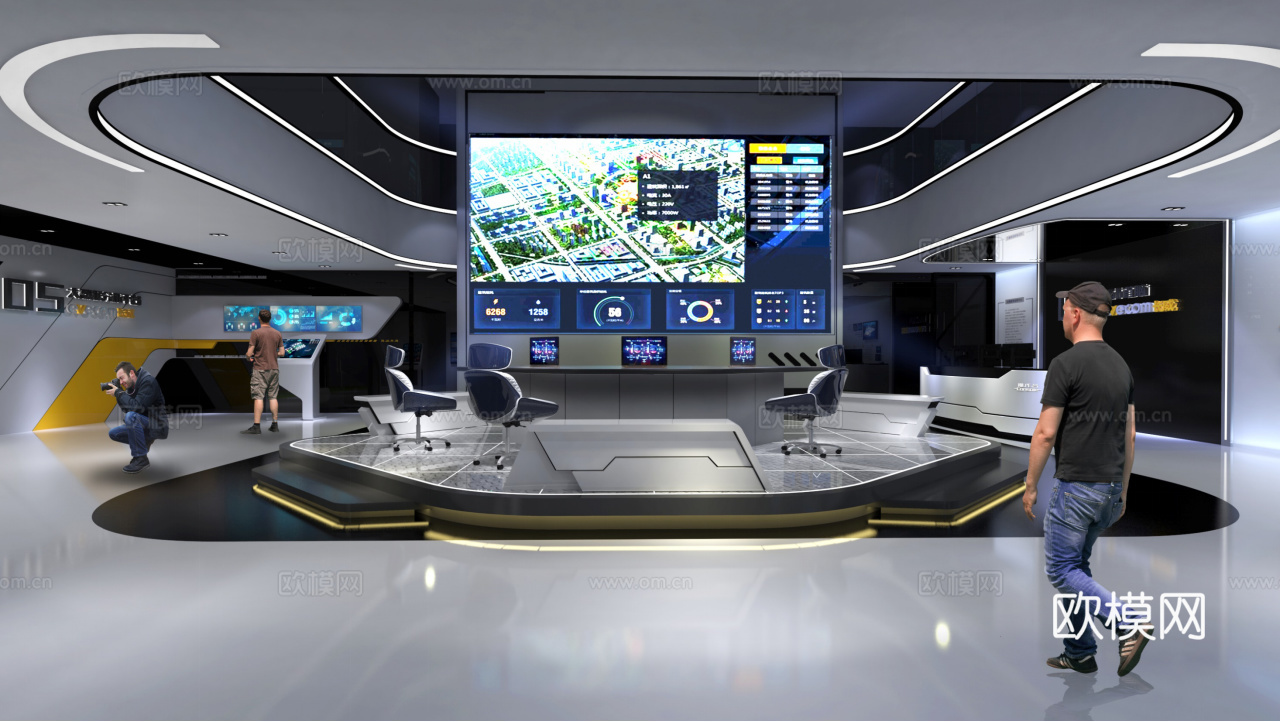 科技展厅 最新全套施工图设计cad施工图