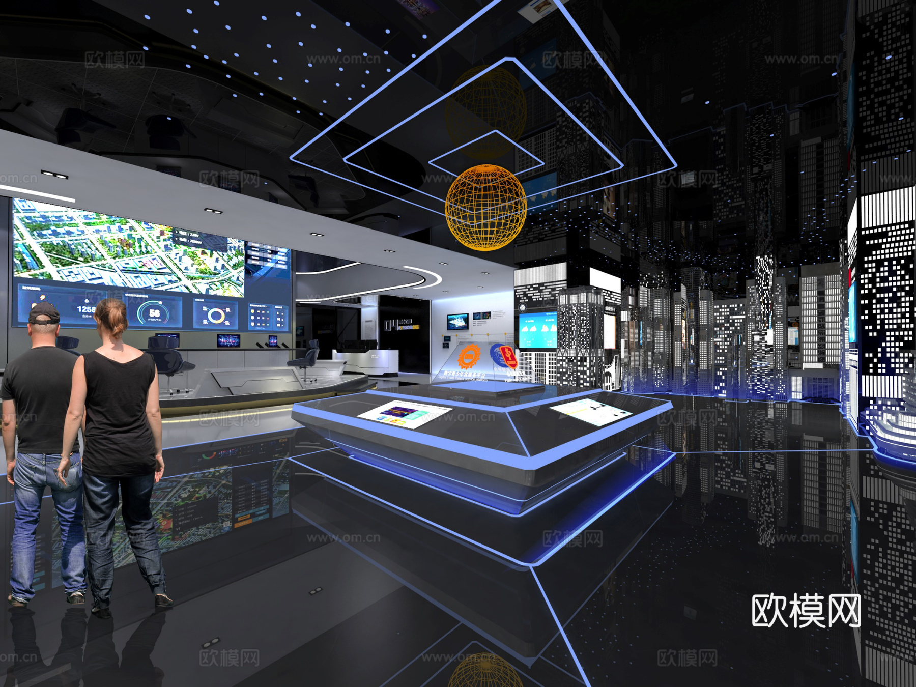 科技展厅 最新全套施工图设计cad施工图